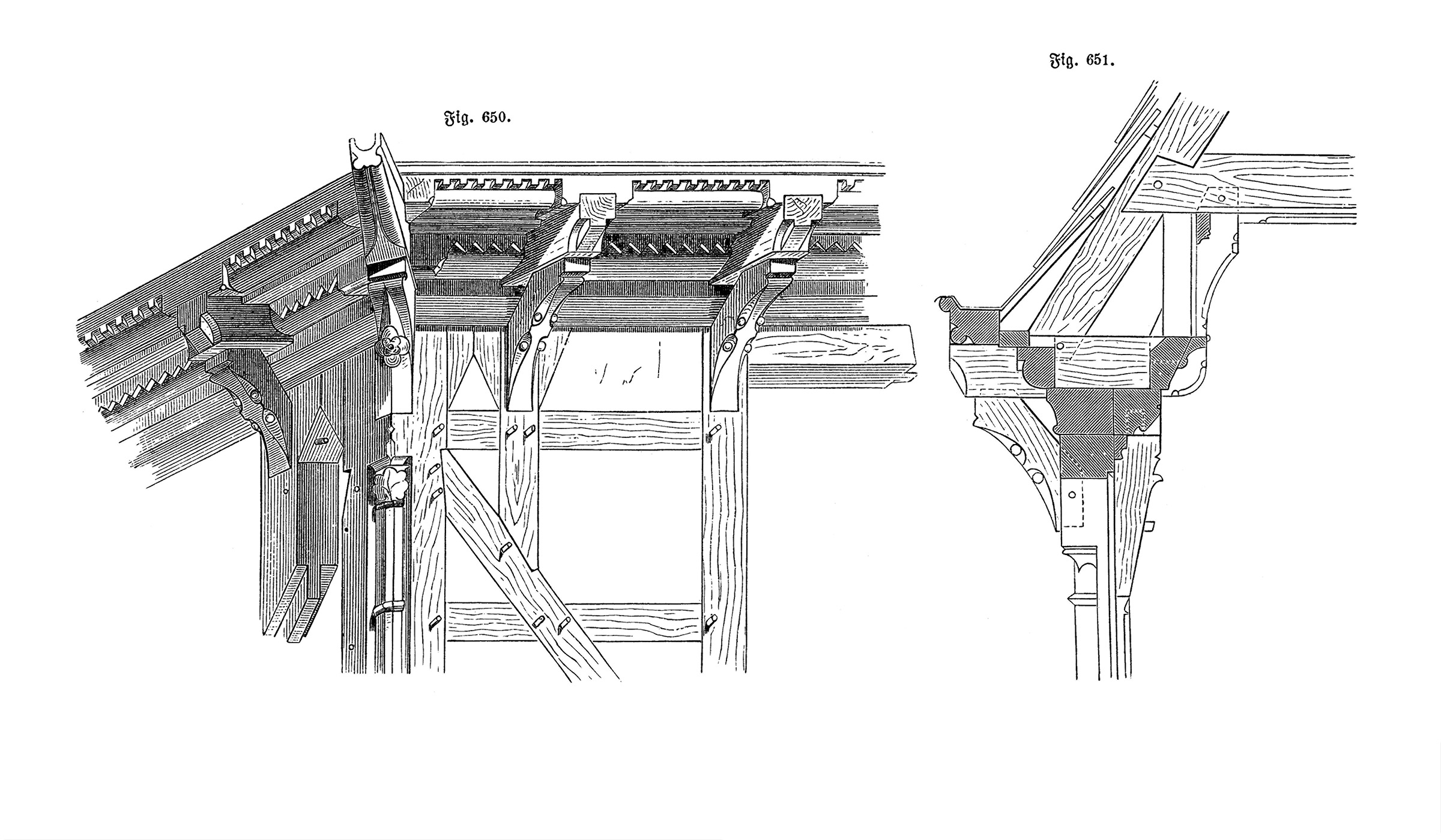 Gesimsausbildung in Holz