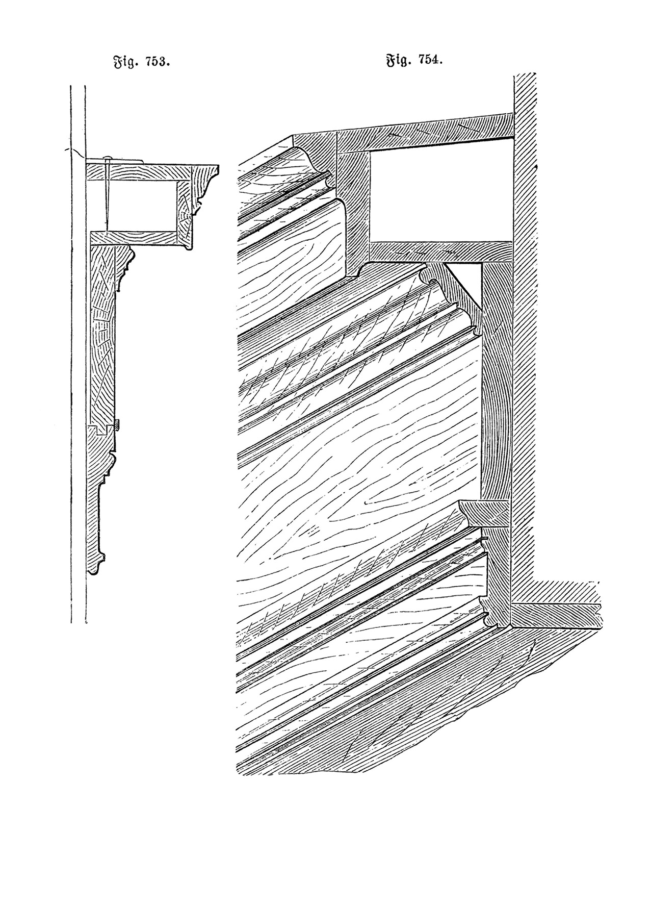 Fig. 753. // Fig. 754. // Türgesimse [Anm. d. Red.]