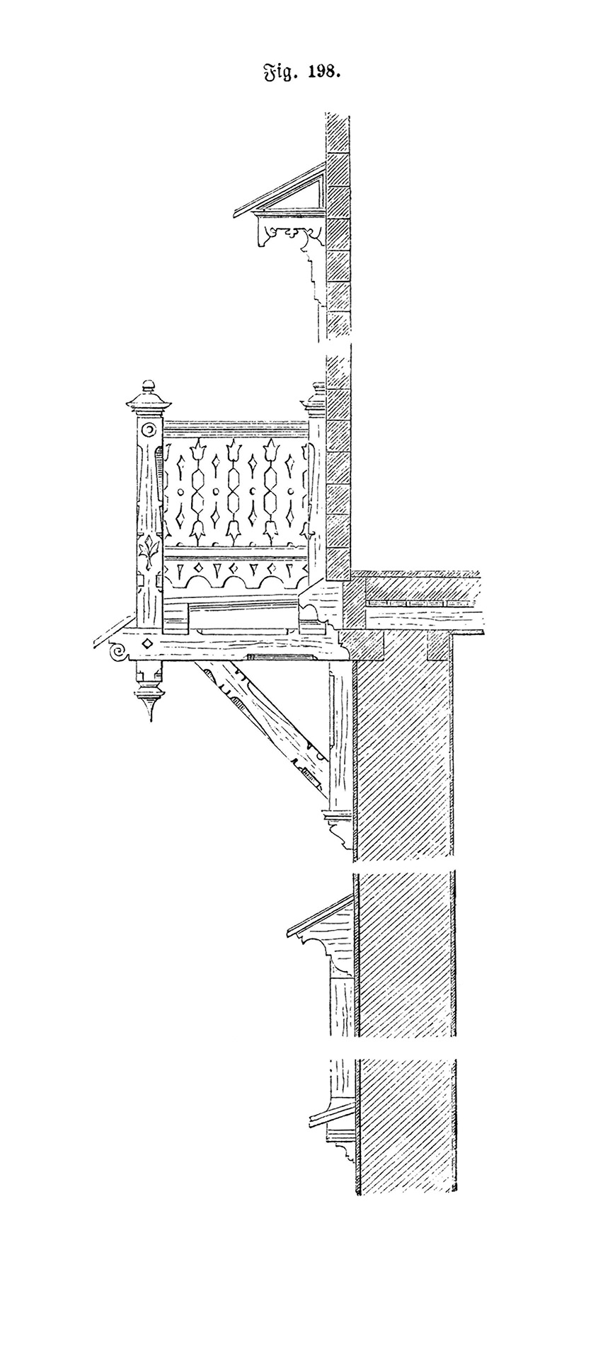 Fig.198. // Holzbalken im Massivbau [Anm. d. Red.]