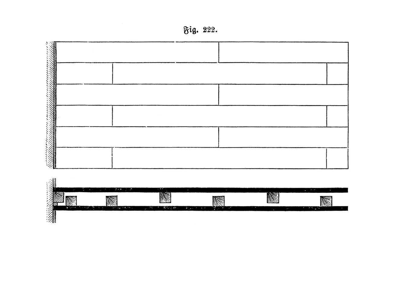 Fig.222. // 2-schalige Schallschutzwand, Holz-Unterkonstruktion [Anm. d. Red.]