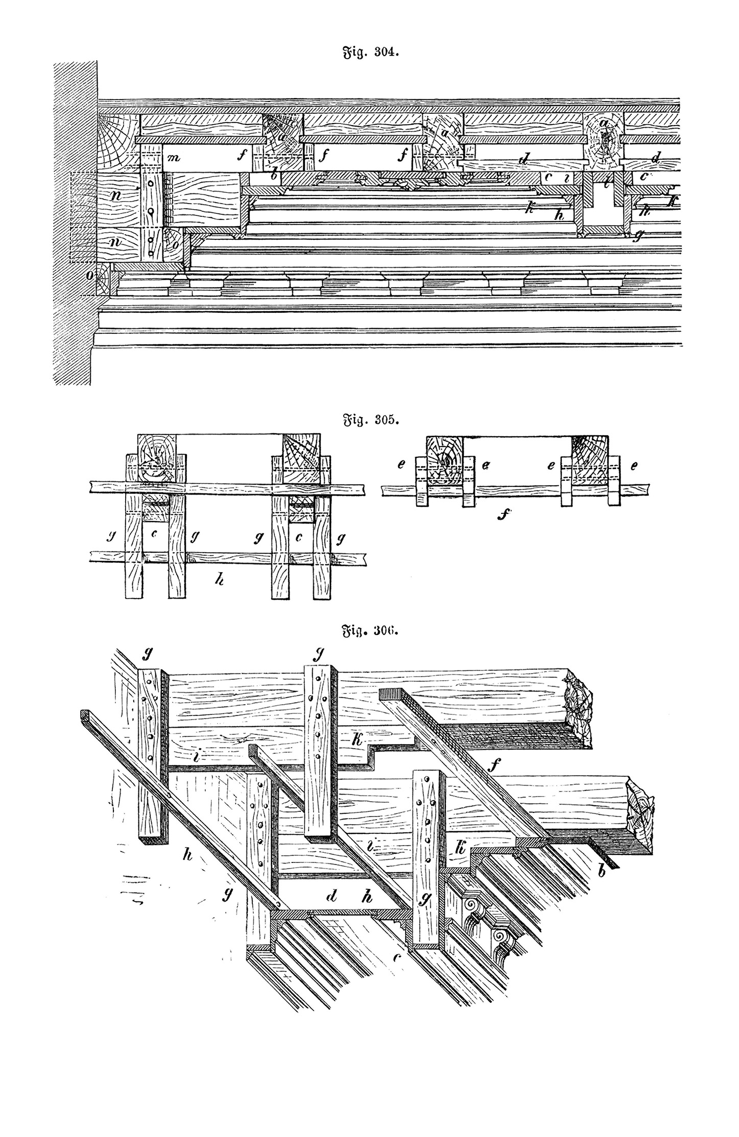 Holz-Kassettendecke