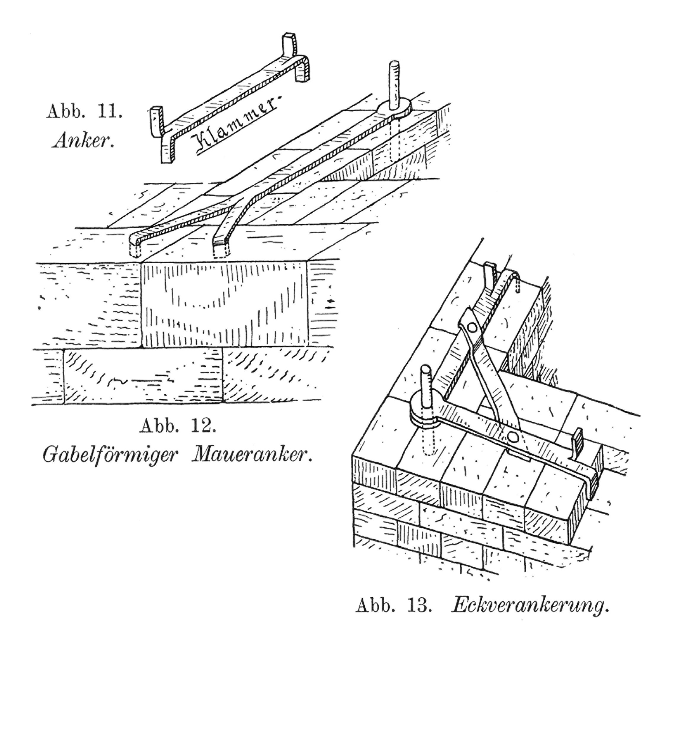 Verklammerung von Mauerwerk zur Erhöhung der Steifigkeit [Anm. d. Red.]