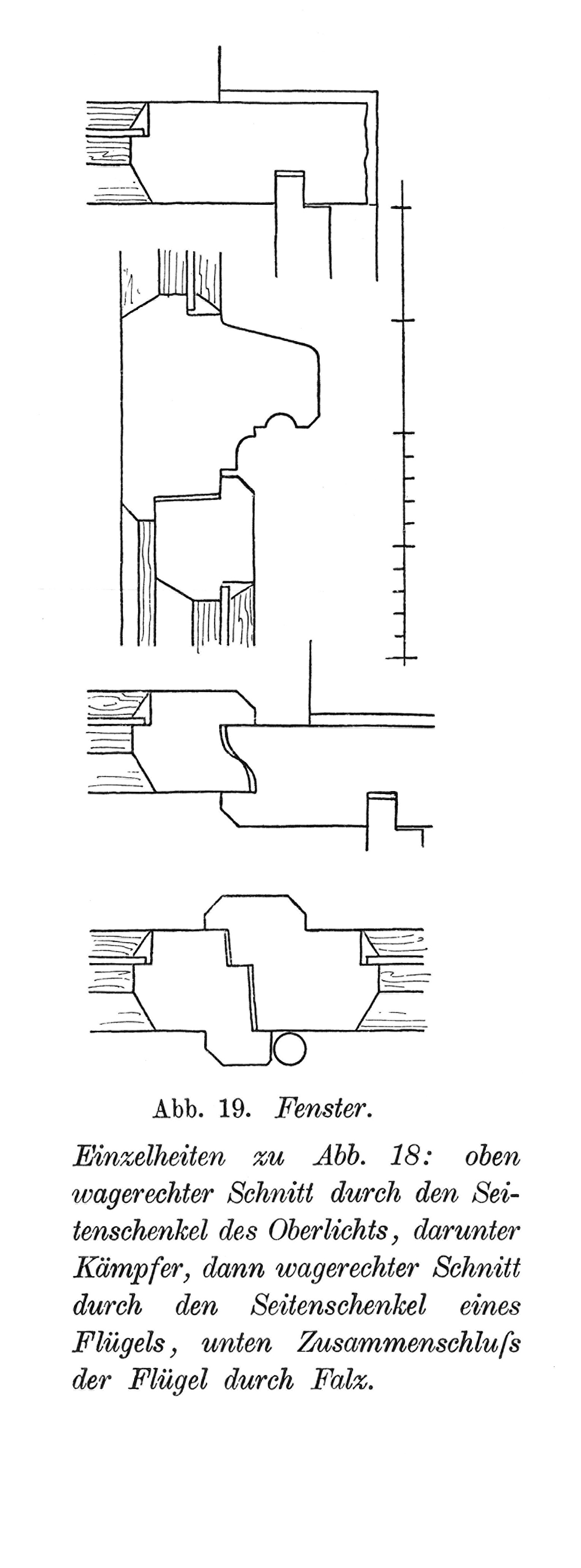 Abb. 19. Fenster Einzelheiten zu Abb. 18. // Details [Anm. d. Red.]