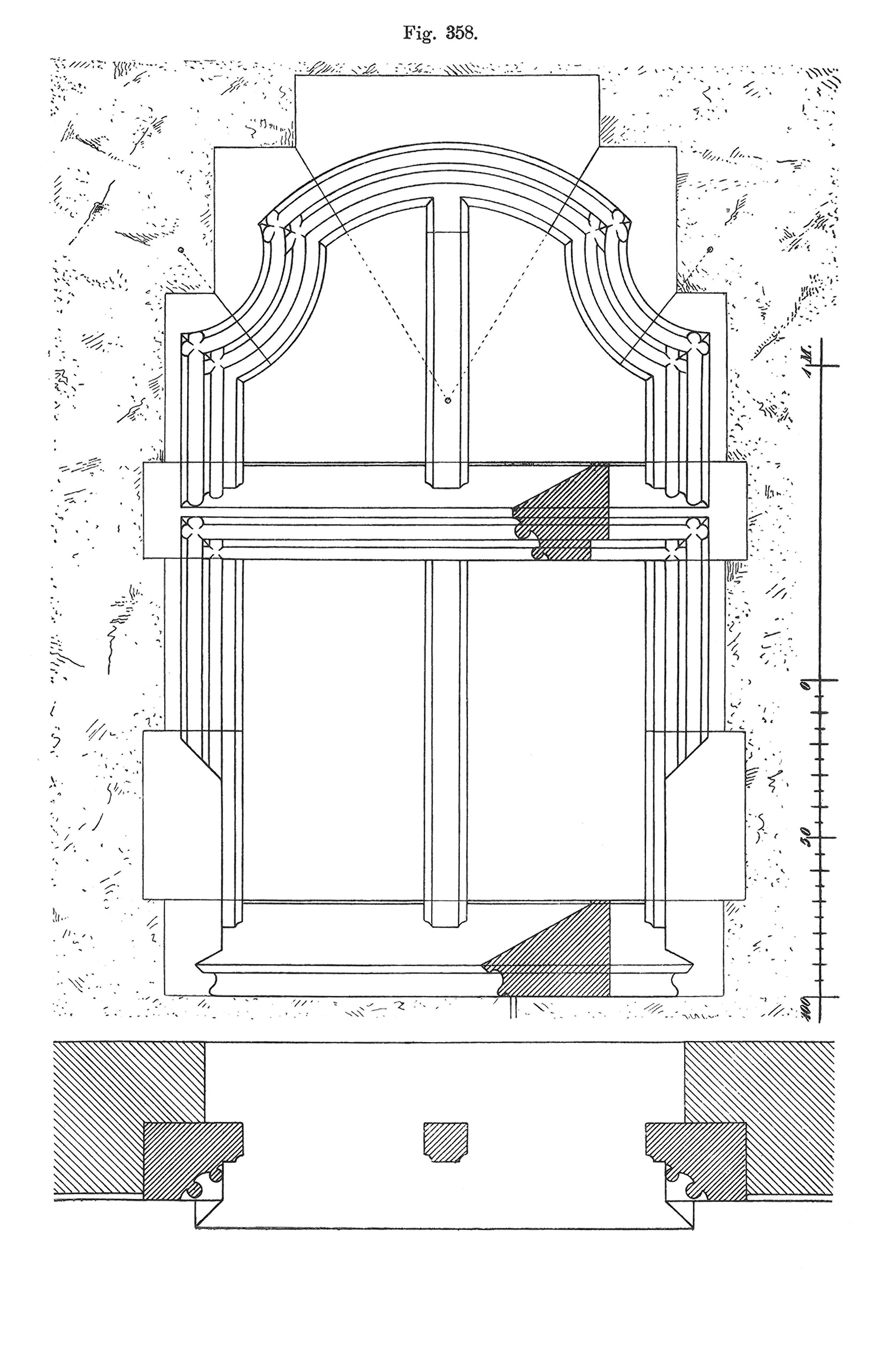 Fig. 358 // Ausbildung der Wölbsteine [Anm. d. Red.]