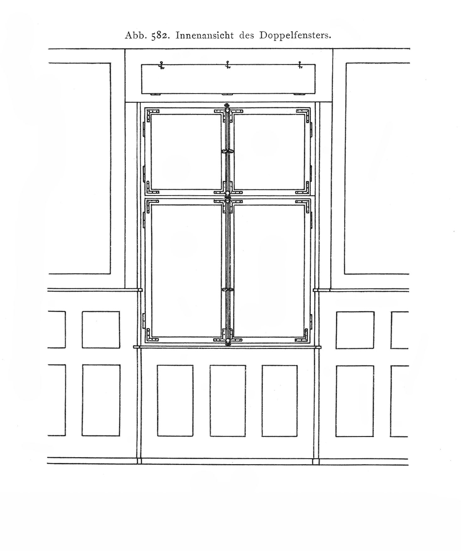 Abb. 582: Innenansicht des Doppelfensters