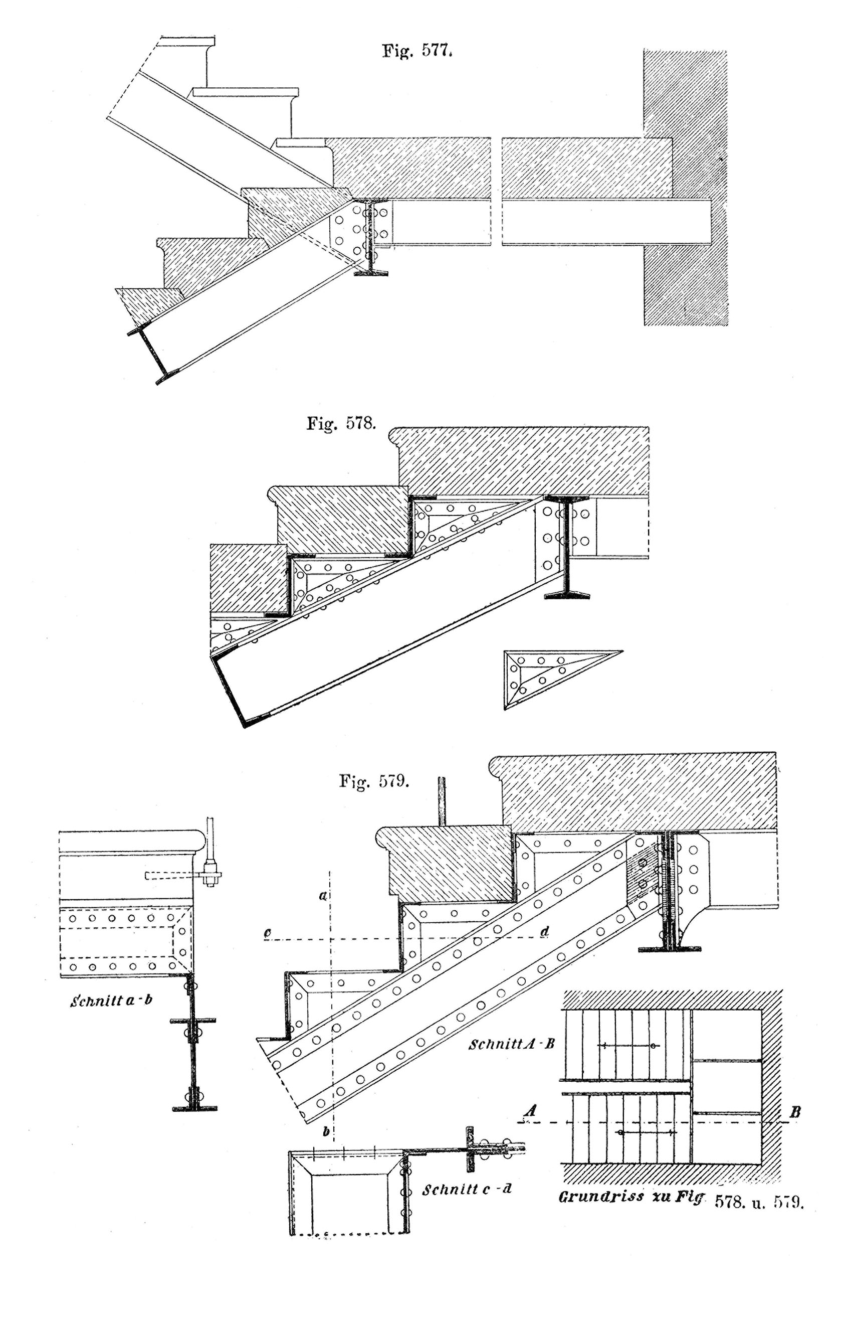 Aufgesattelte Treppe