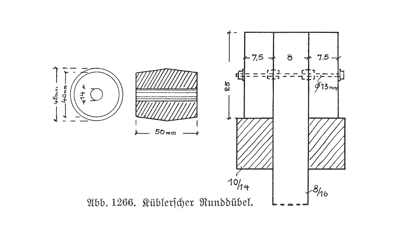Abb. 1266. // Küblerscher Runddübel.