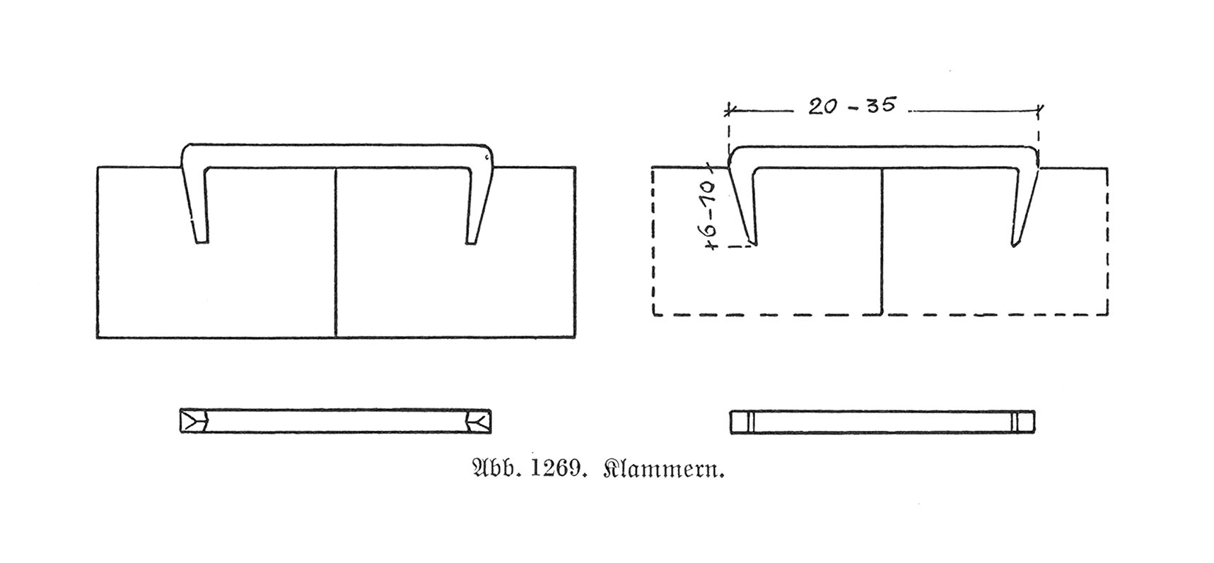 Abb. 1269. // Klammern.