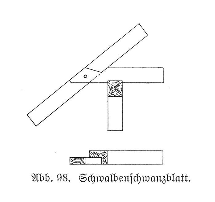 Abb. 98. // Schwalbenschwanzblatt.