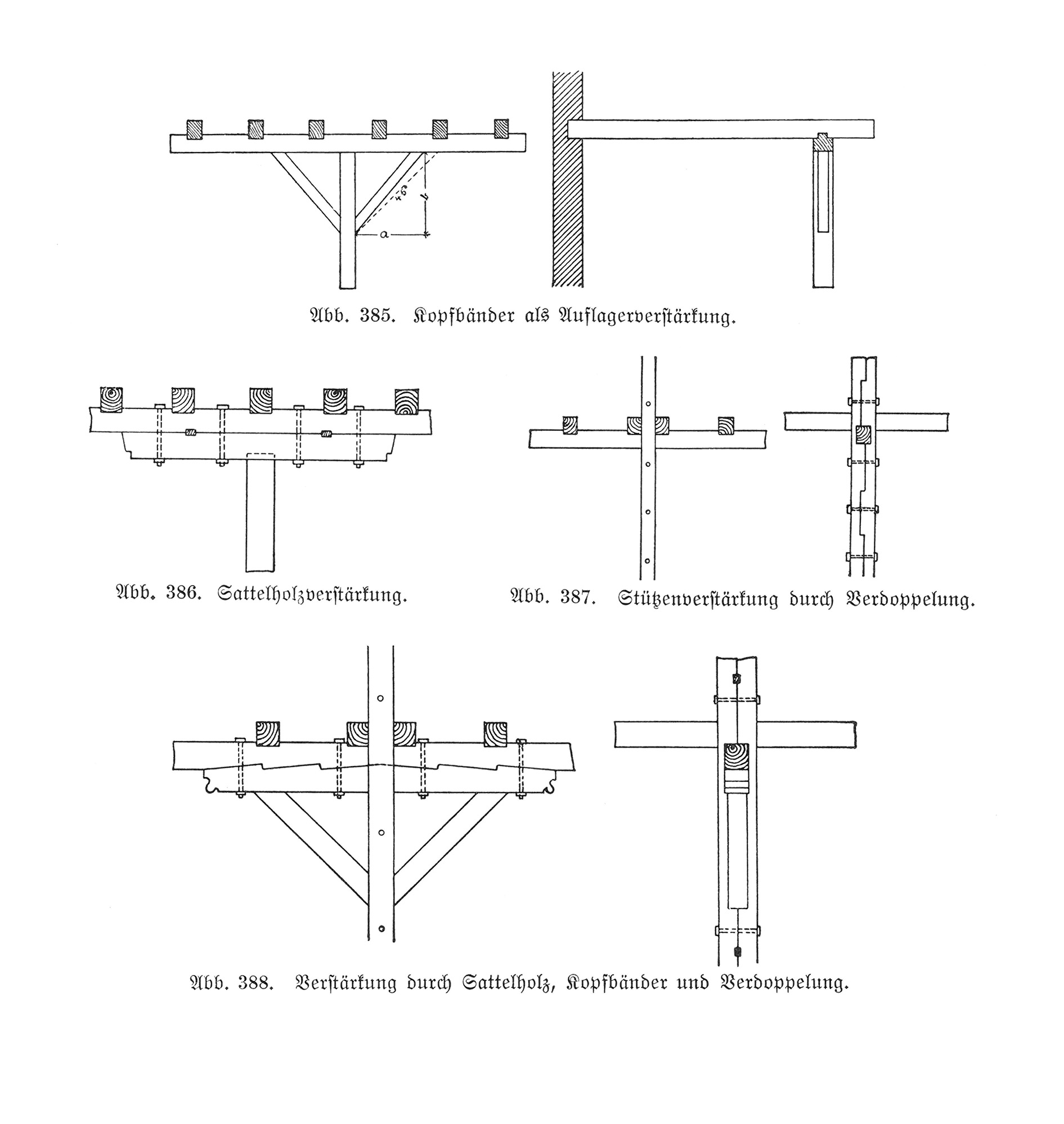 Verstärkungen bei Holzkonstruktionen