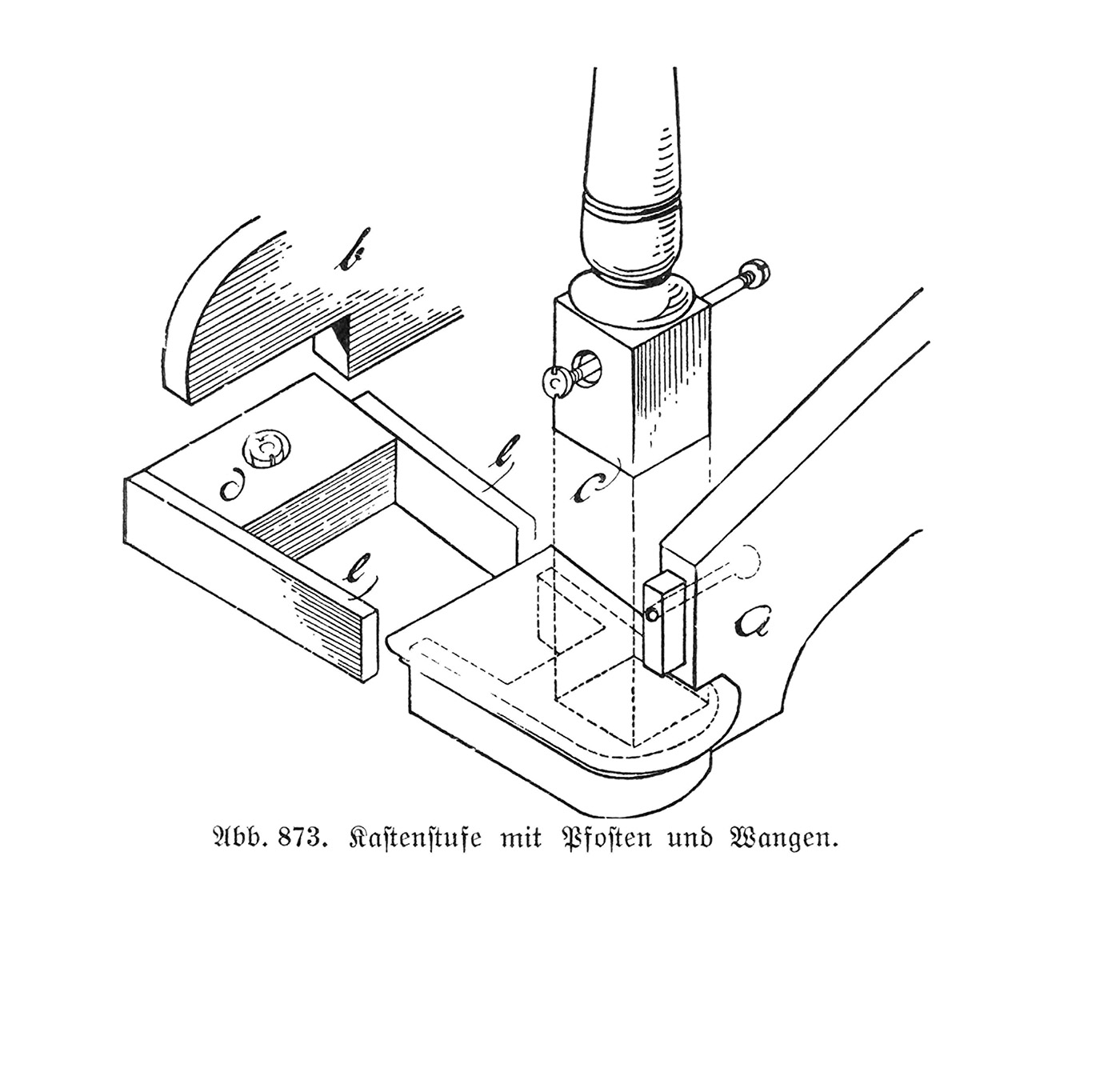 Antrittsstufe als Kastenstufe