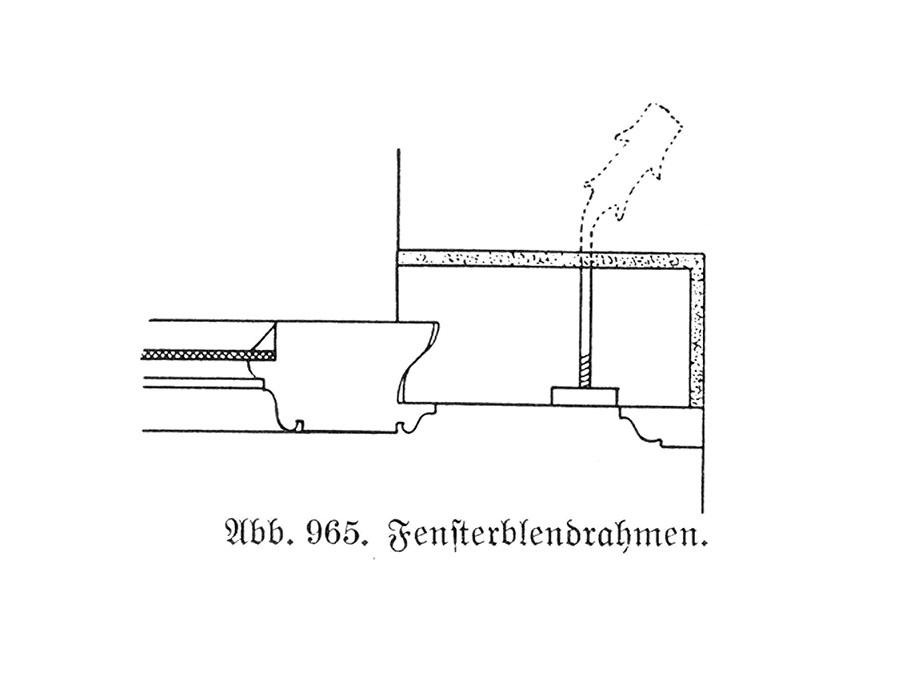 Abb. 965. // Fensterblendrahmen.