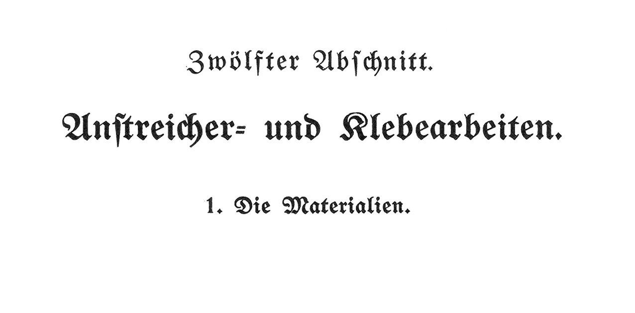 Malerarbeiten und Linoleumboden