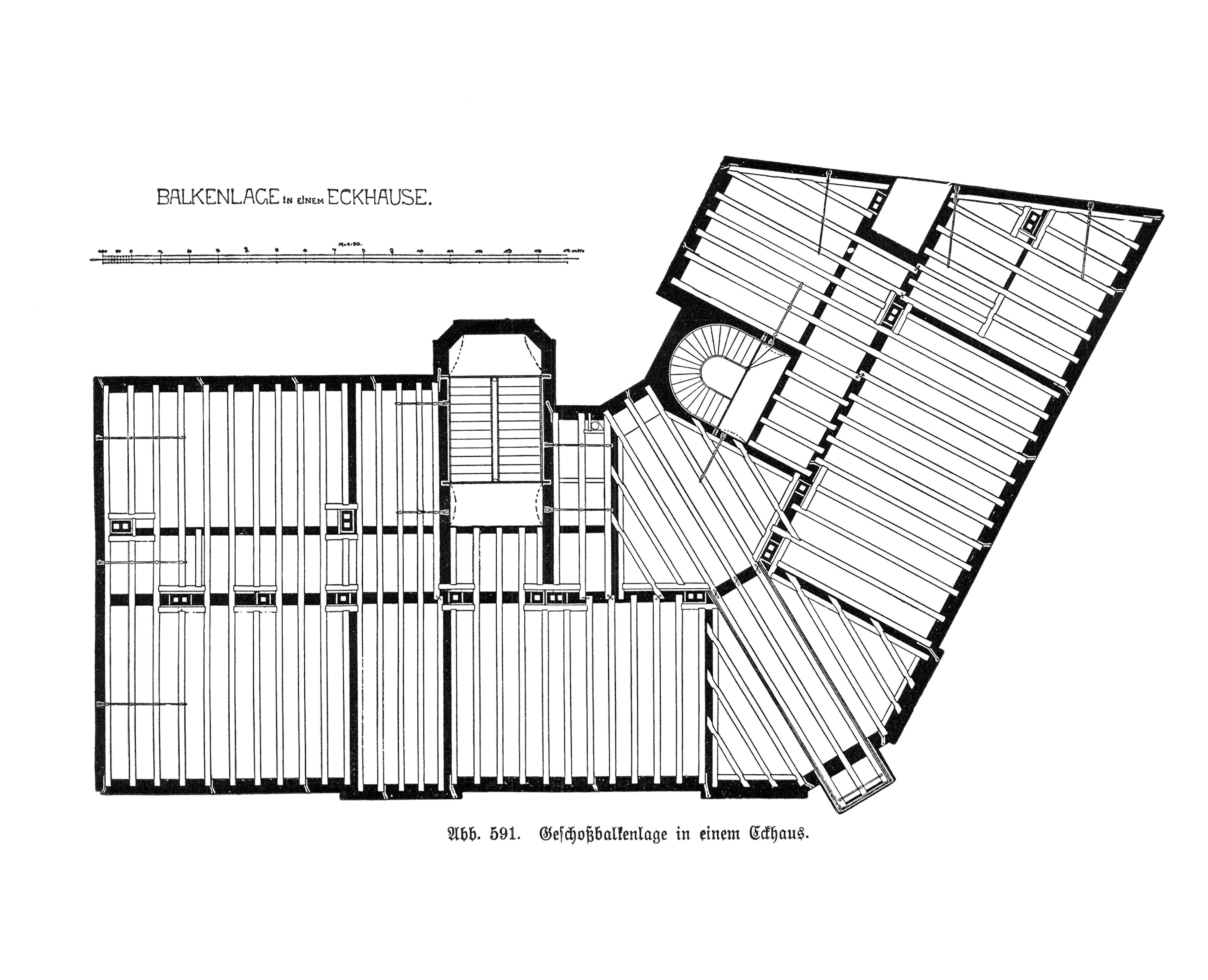 Holzbalkendecke