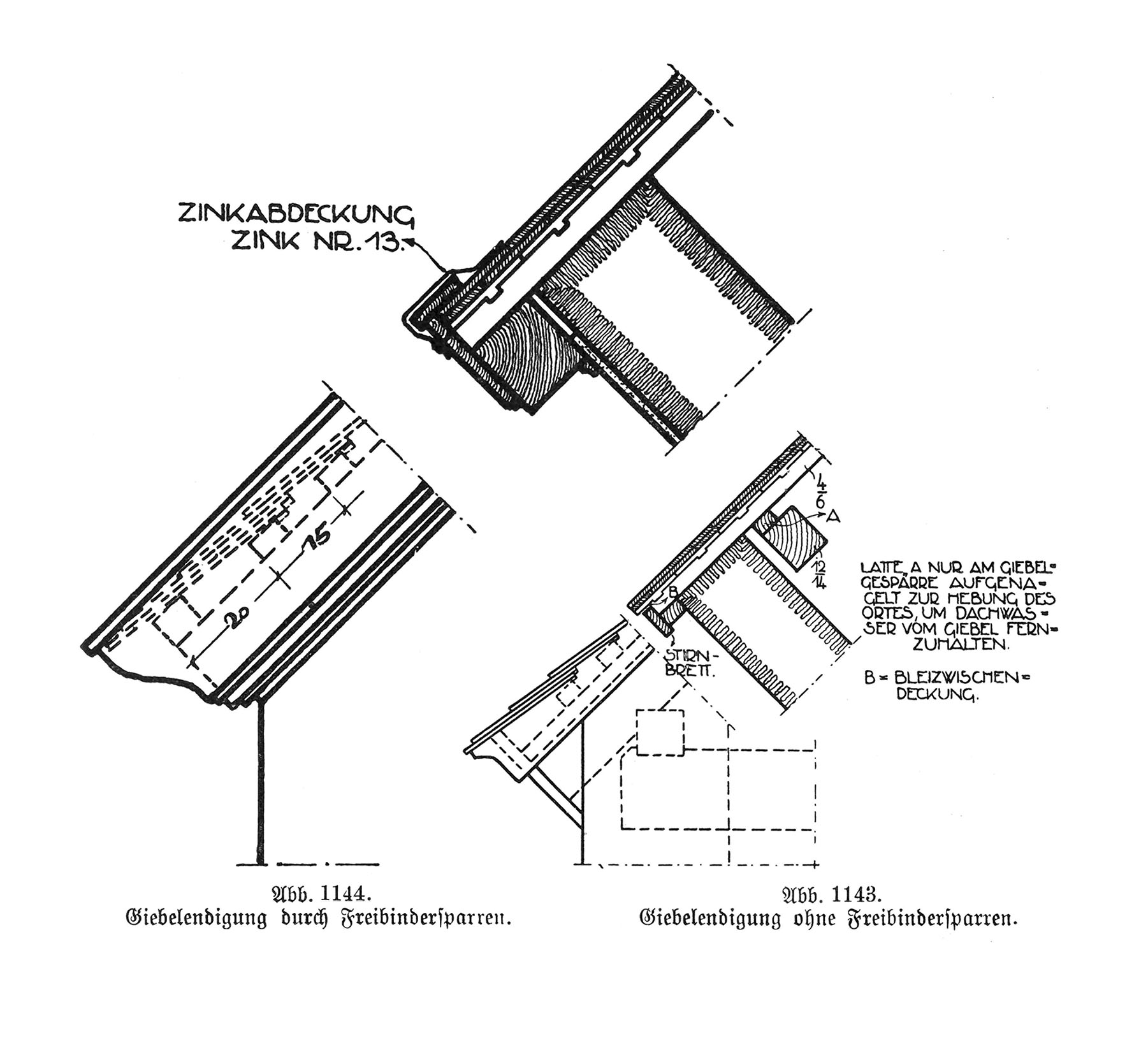 Ortgang bei Biberschwanzdeckung