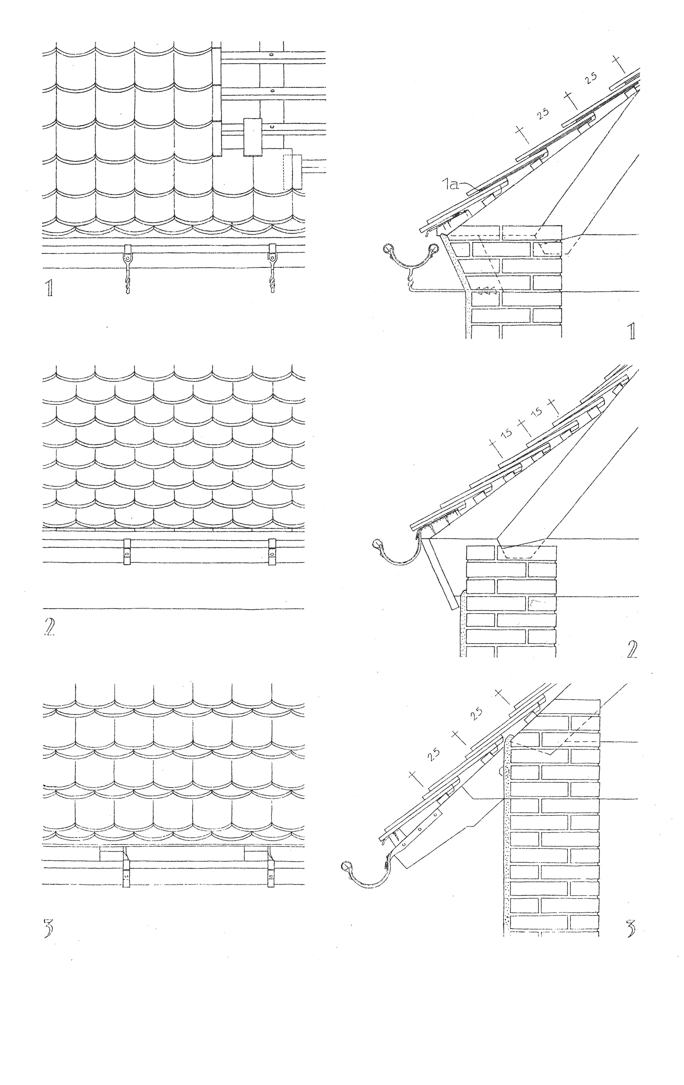 Traufe Biberschwanz- Dachziegel