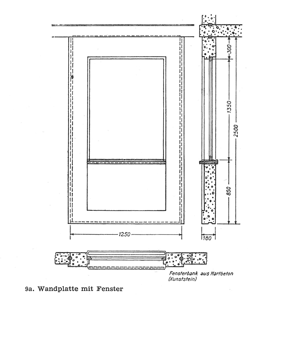 9a. Wandplatte mit Fenster