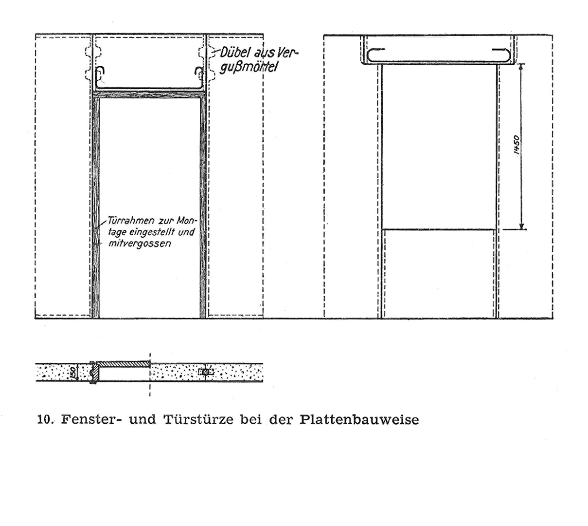 10. Fenster- und Türstürze bei der Plattenbauweise