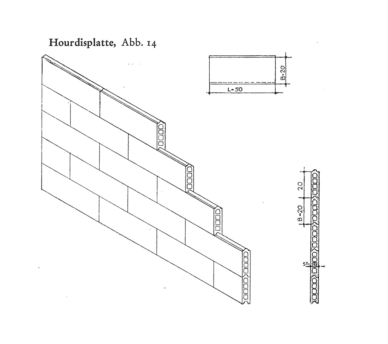 Abb. 14. // Hourdisplatte