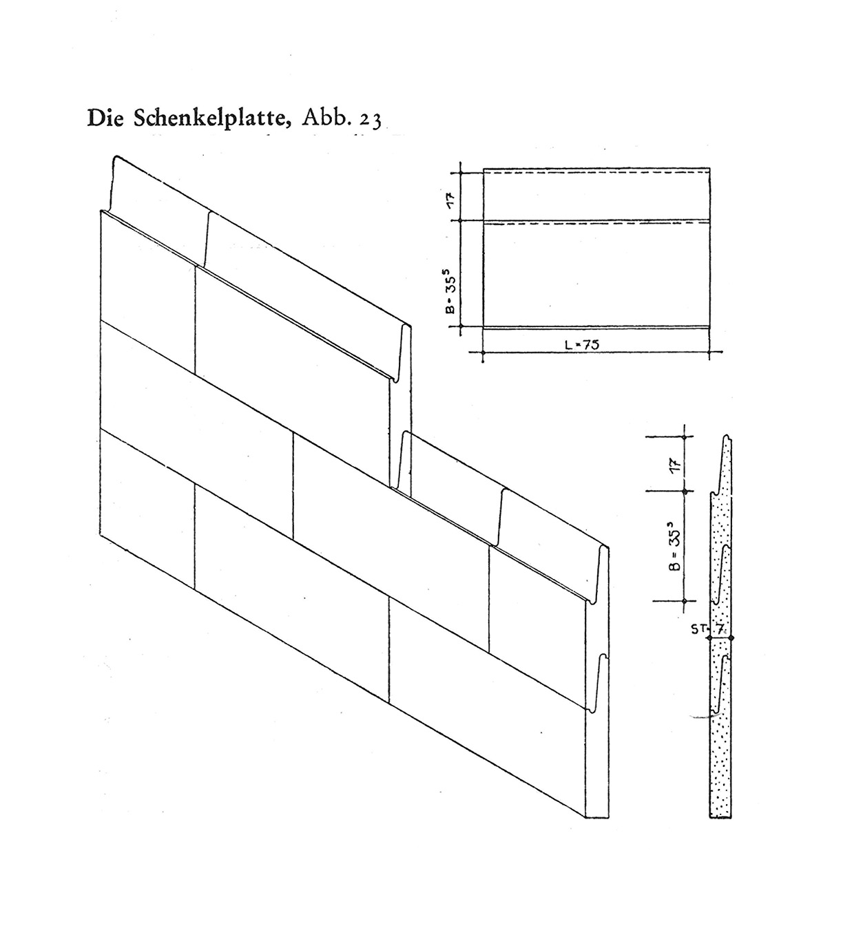 Abb. 23. // Die Schenkelplatte