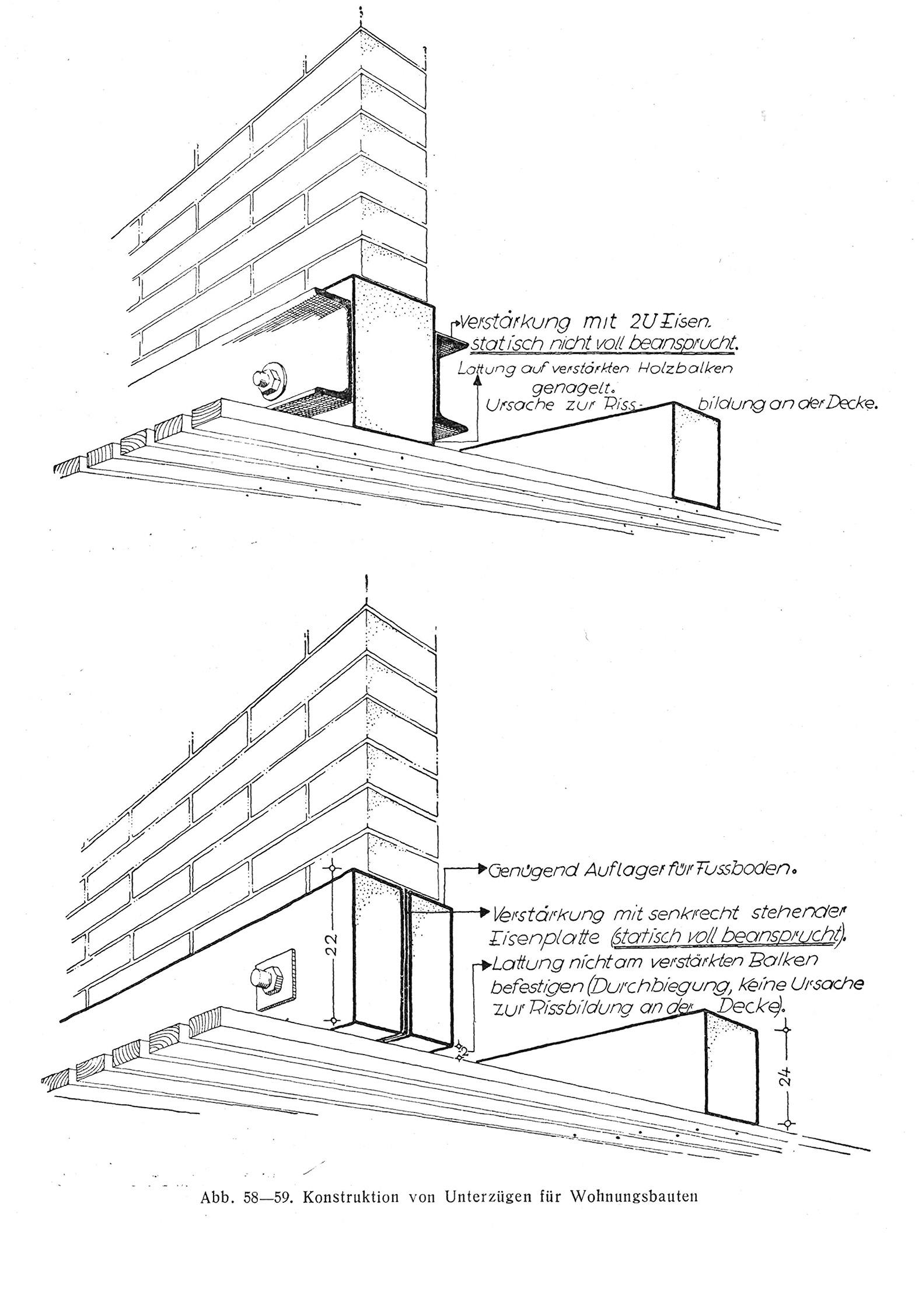 Unterzug im Holzbau
