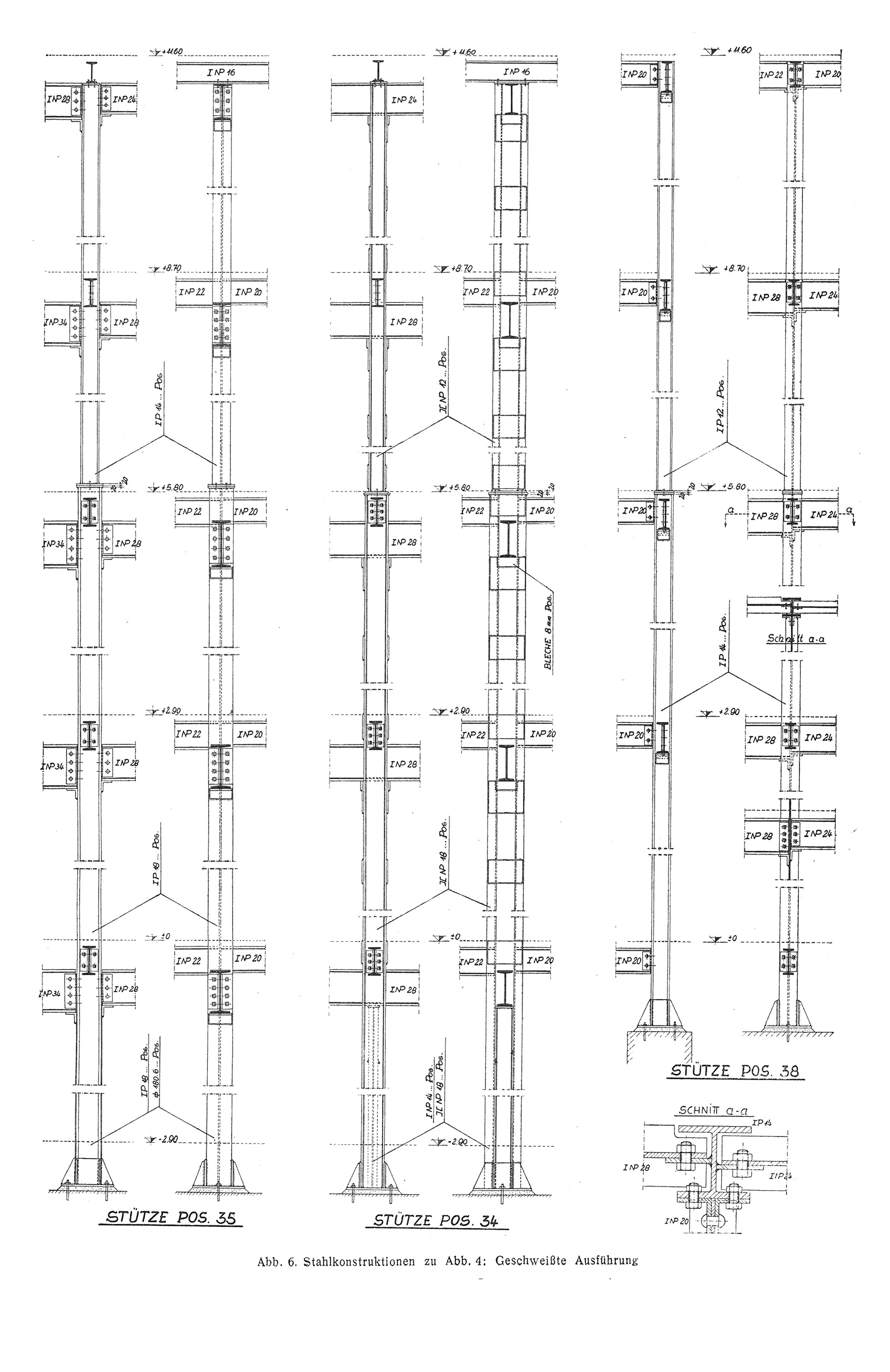 Abb. 6. // Stahlkonstruktionen zu Abb. 4: Geschweißte Ausführung