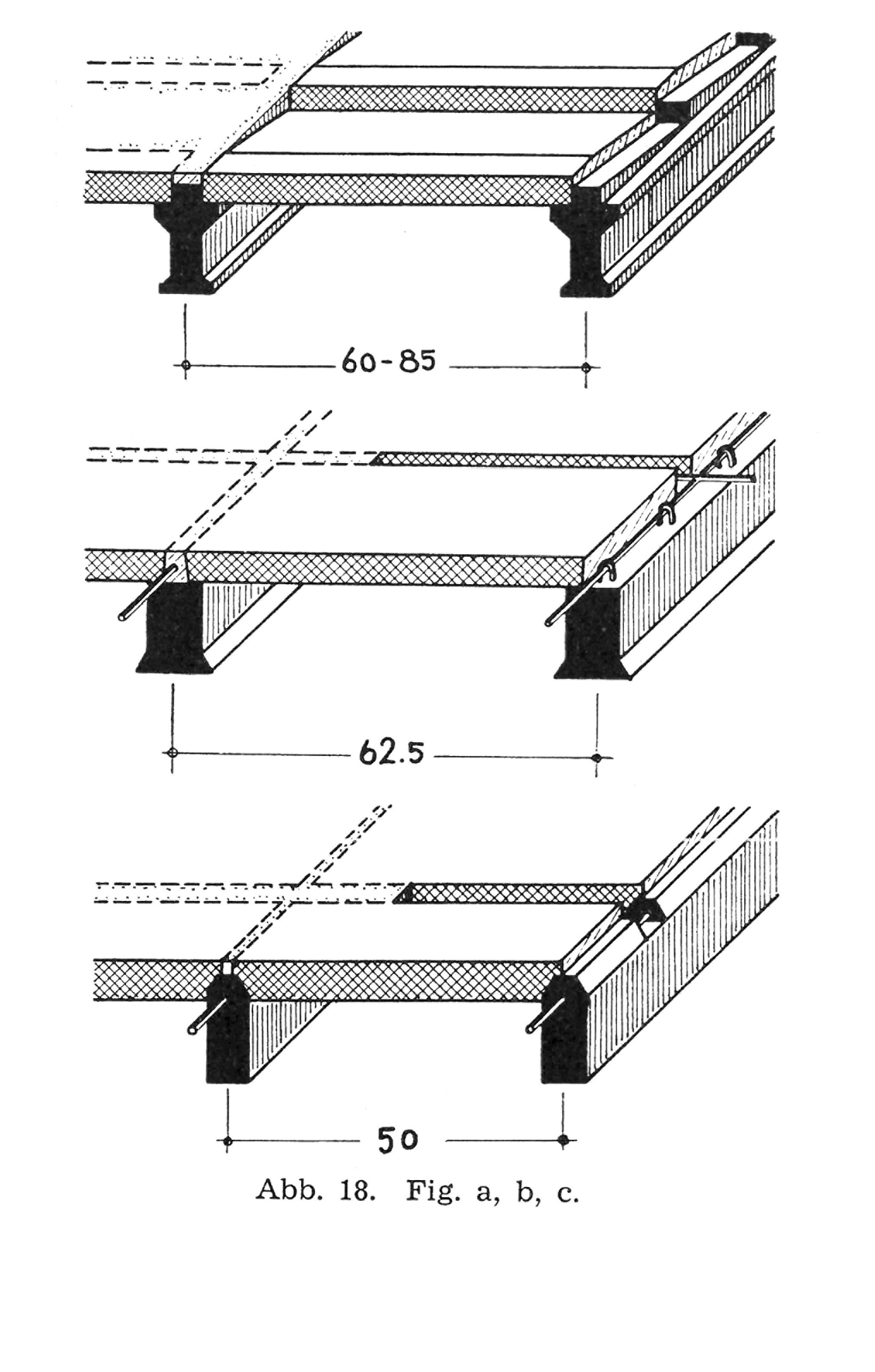Abb. 18. // Rippendecken mit sichtbarer Balkenlage in der Untersicht [Anm. d. Red.]