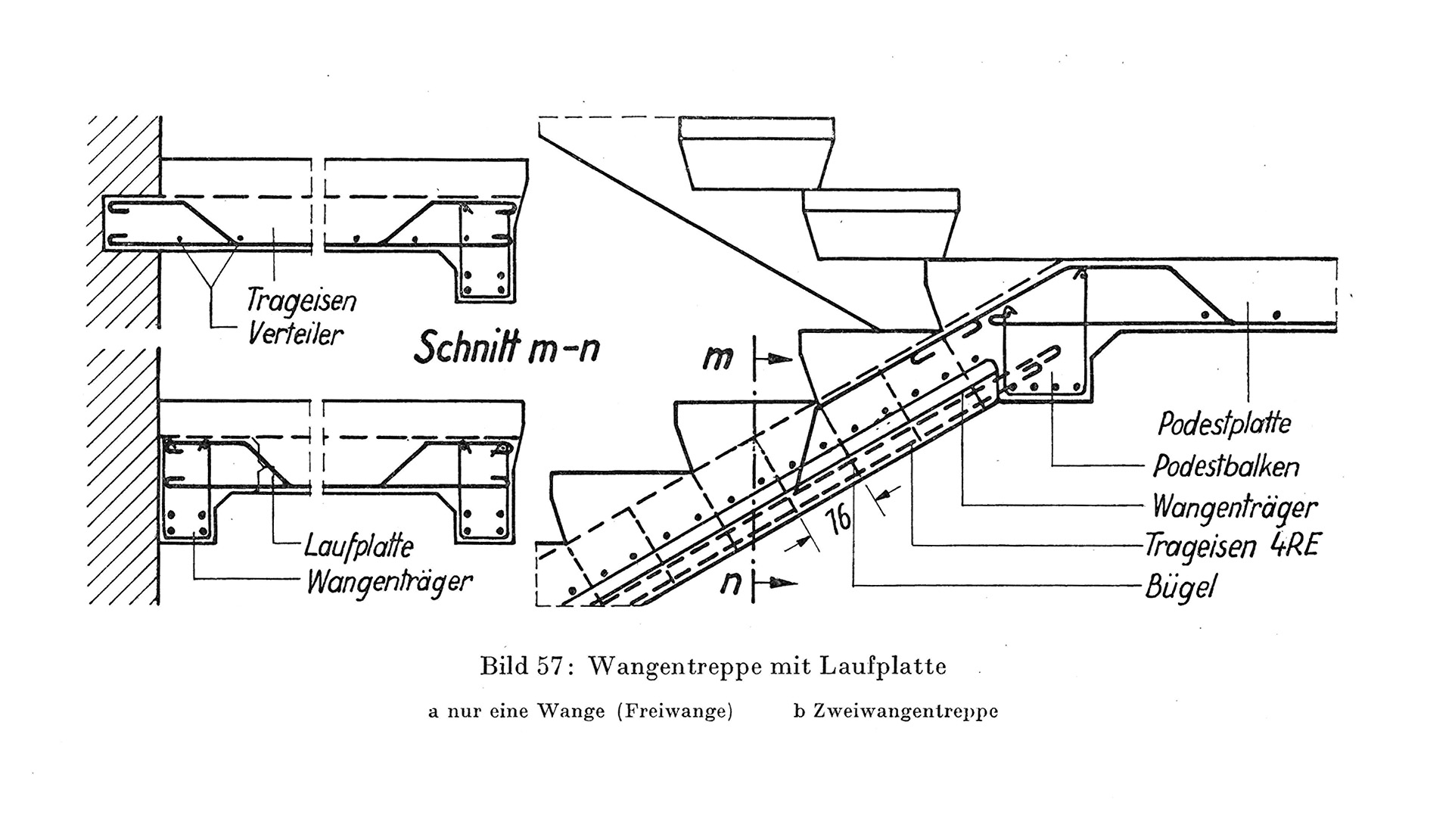 Bild 57 // Wangentreppe mit Laufplatte