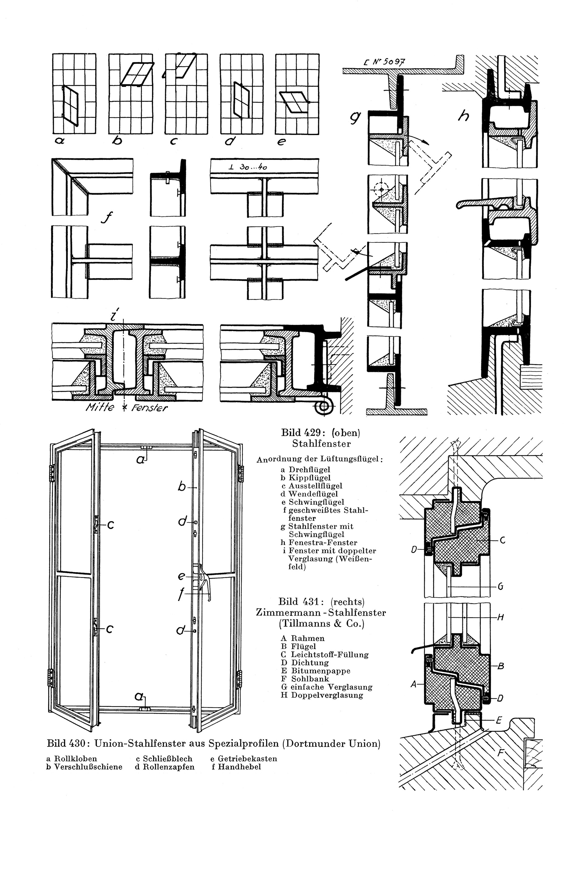 Bild 429 - 431 // Stahlfenster [Anm. d. Red.]