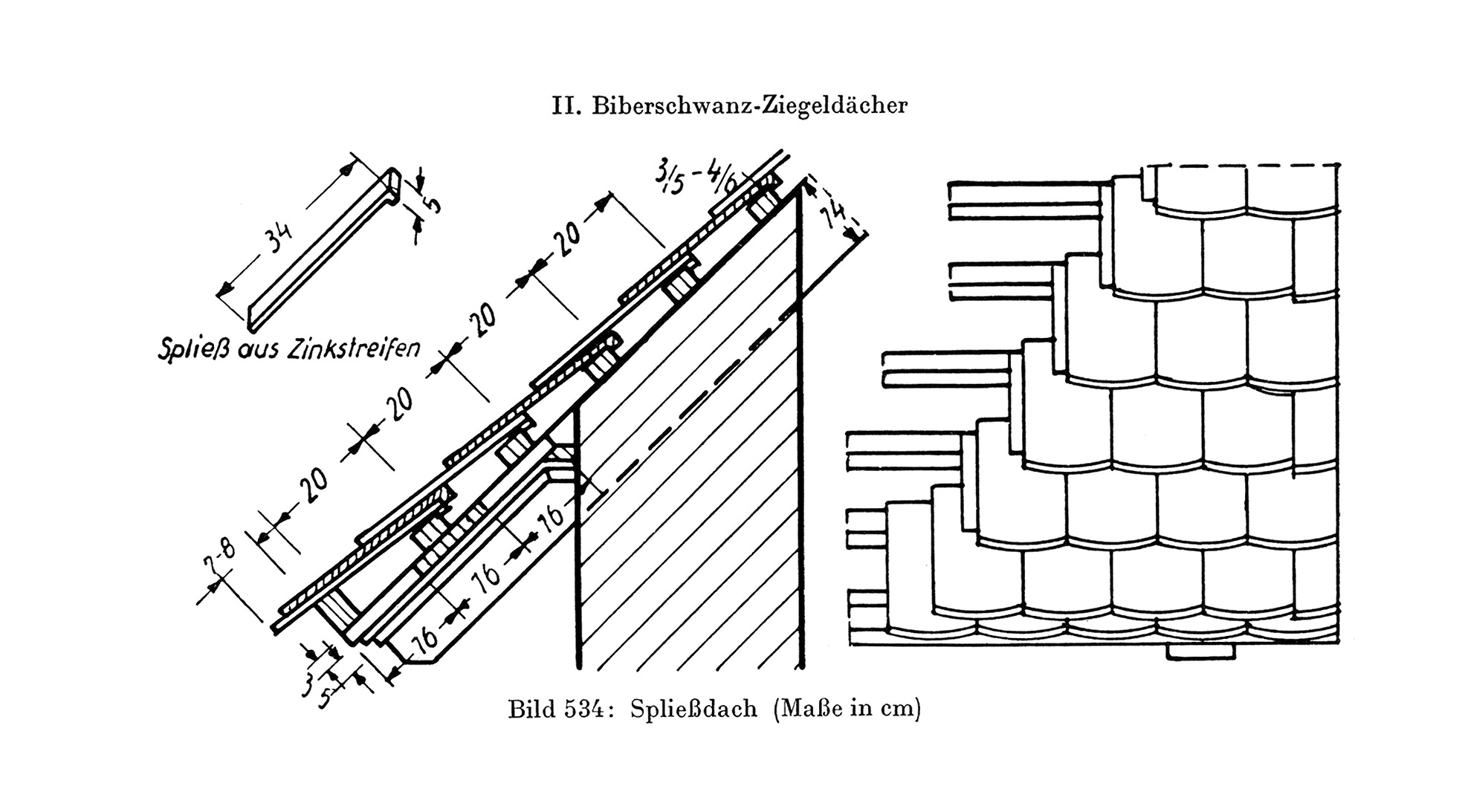 Biberschwanz-Ziegeldächer