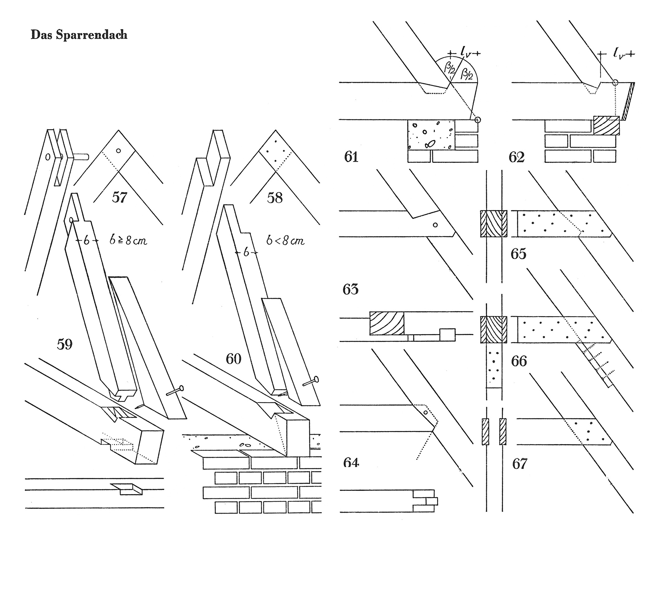 Sparrendachdetails
