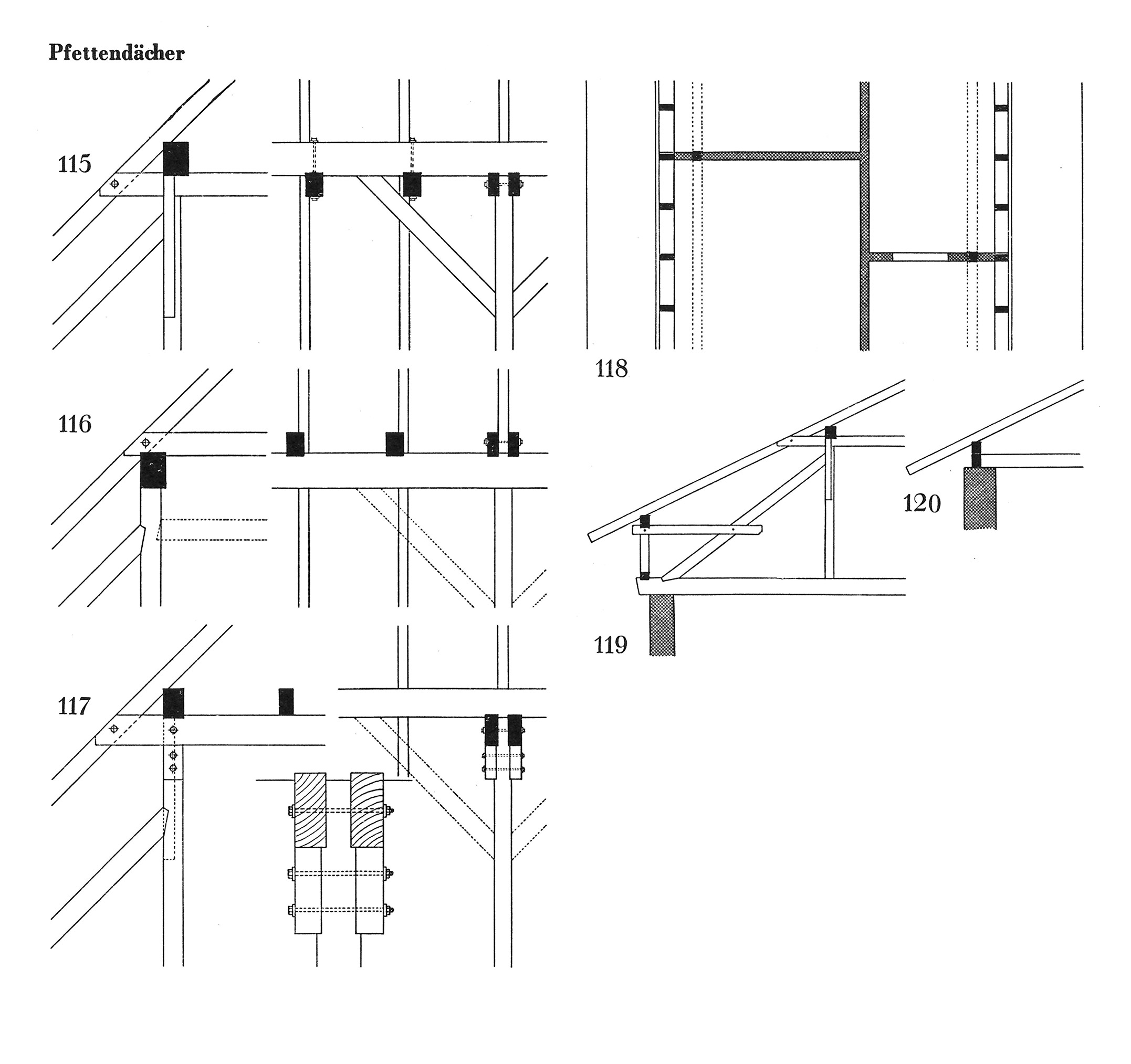 Pfettendachdetails