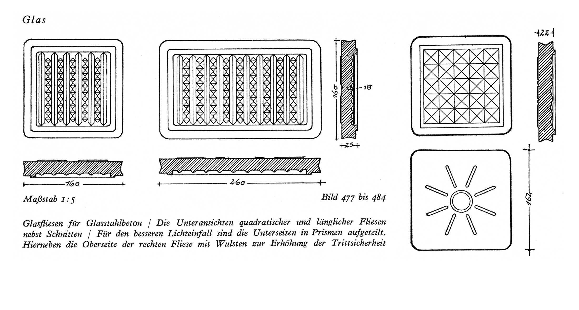 Bild 477 - 484 // Glasfliesen für Glasstahlbeton