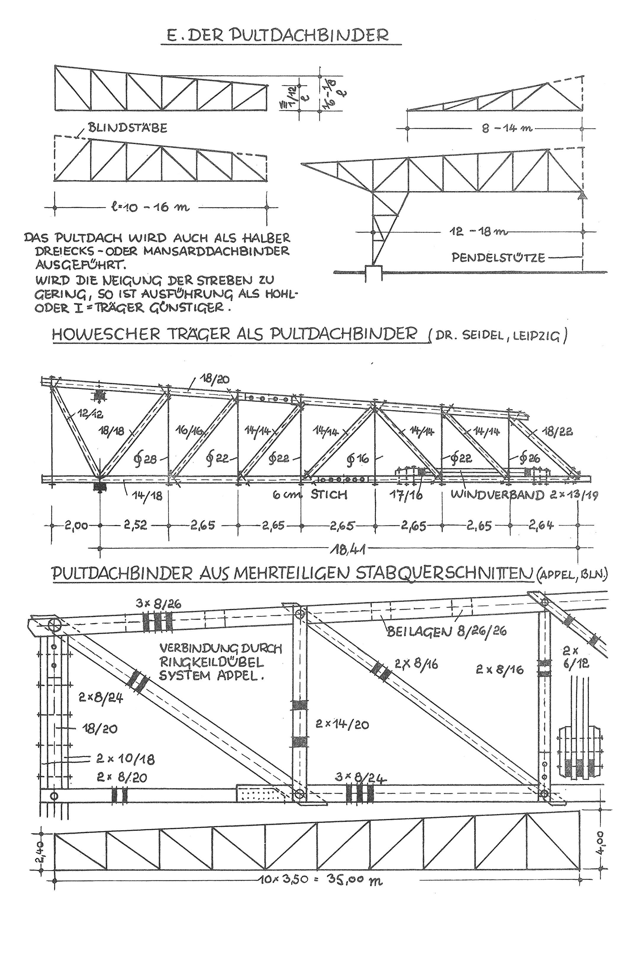 Der Pultdachbinder