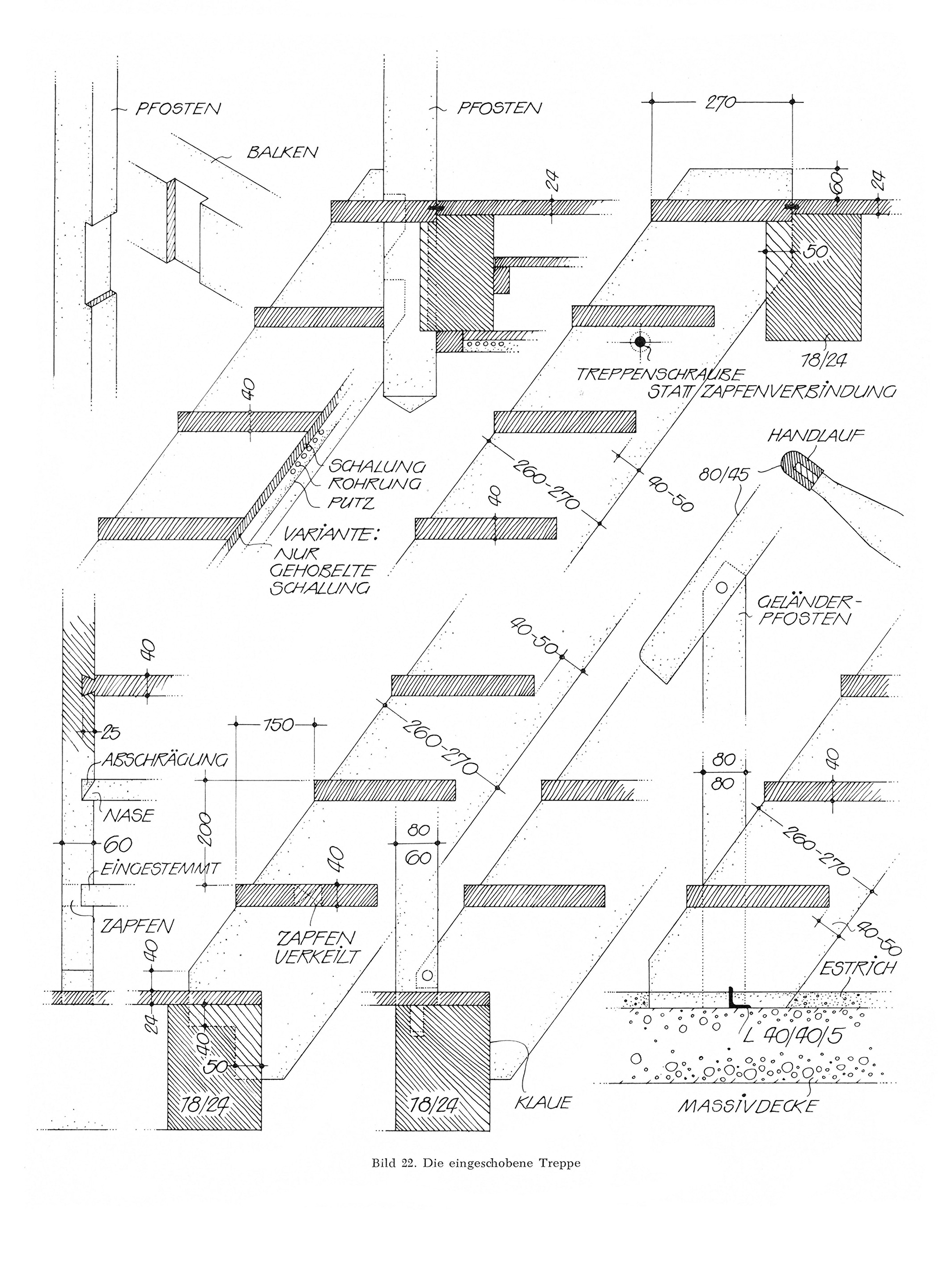 Bild 22. // Die eingeschobene Treppe.