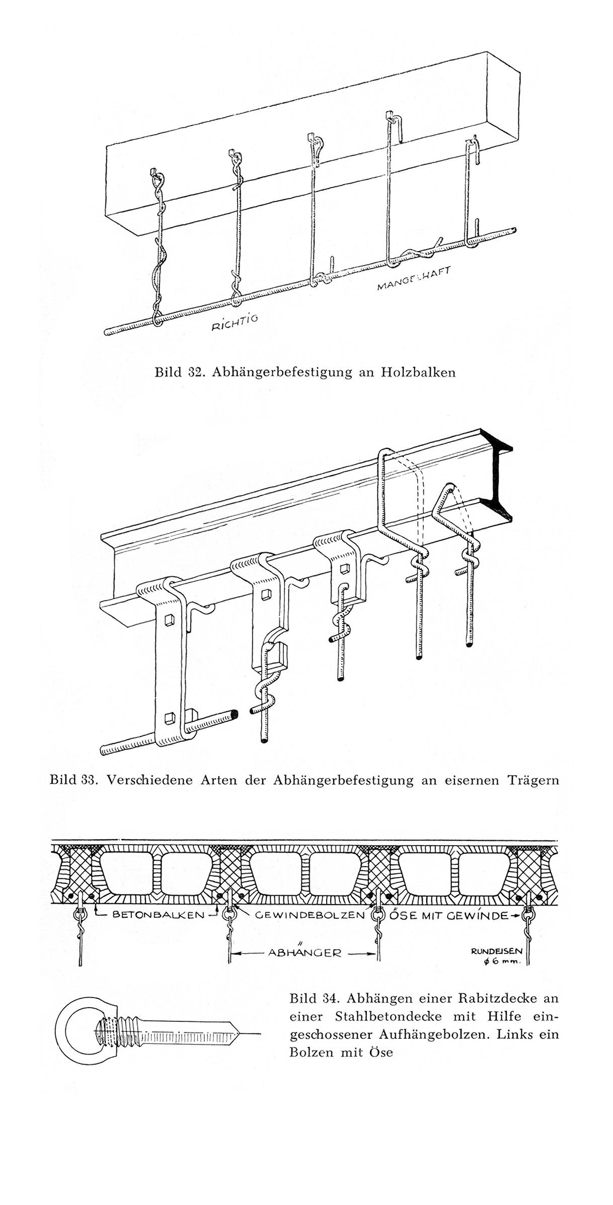 Abhänger für Rabitzdecke