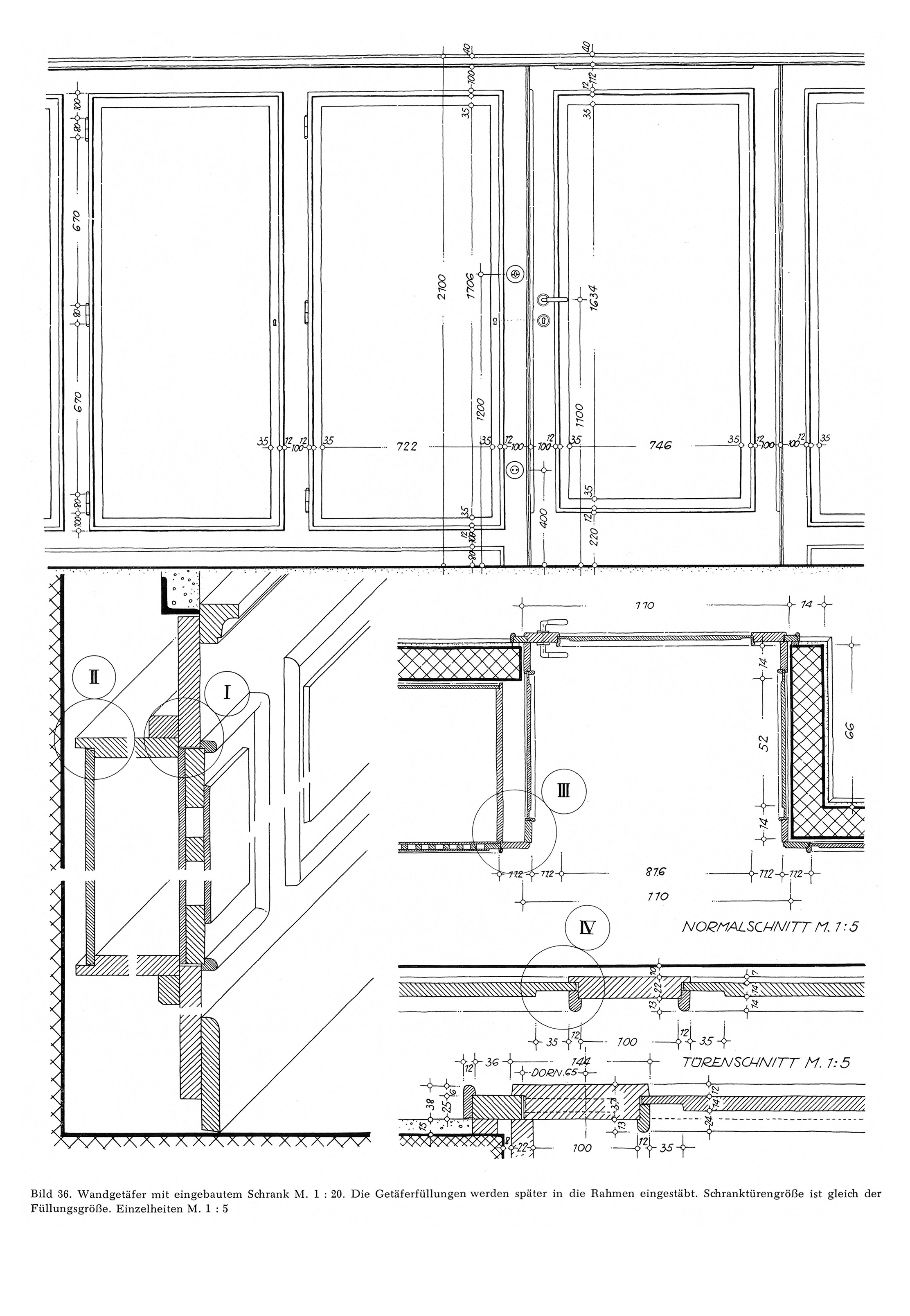 Bild 36. // Wandgetäfer mit eingebautem Schrank.