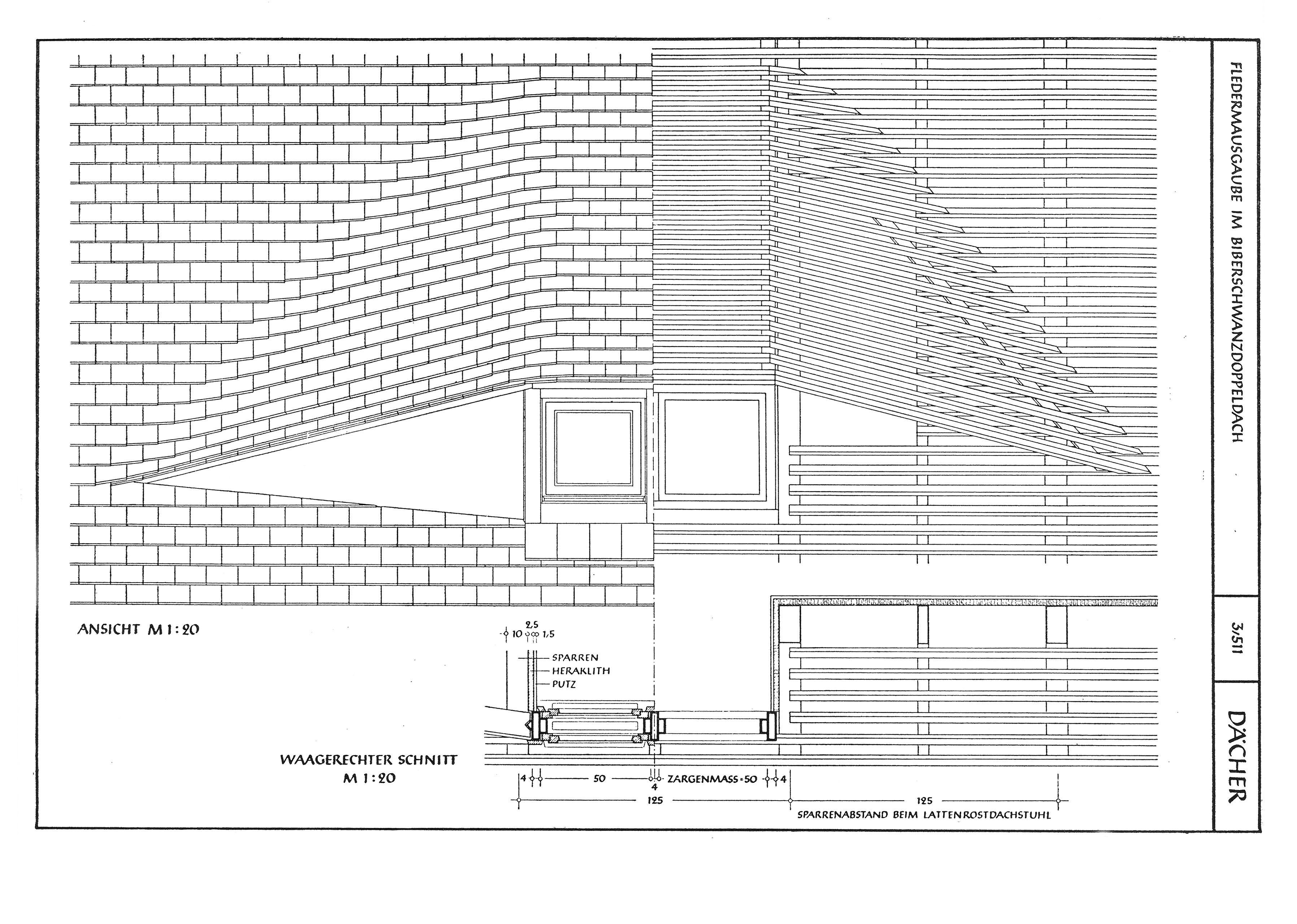 Dachgauben, Dachrinnen und Fallrohre