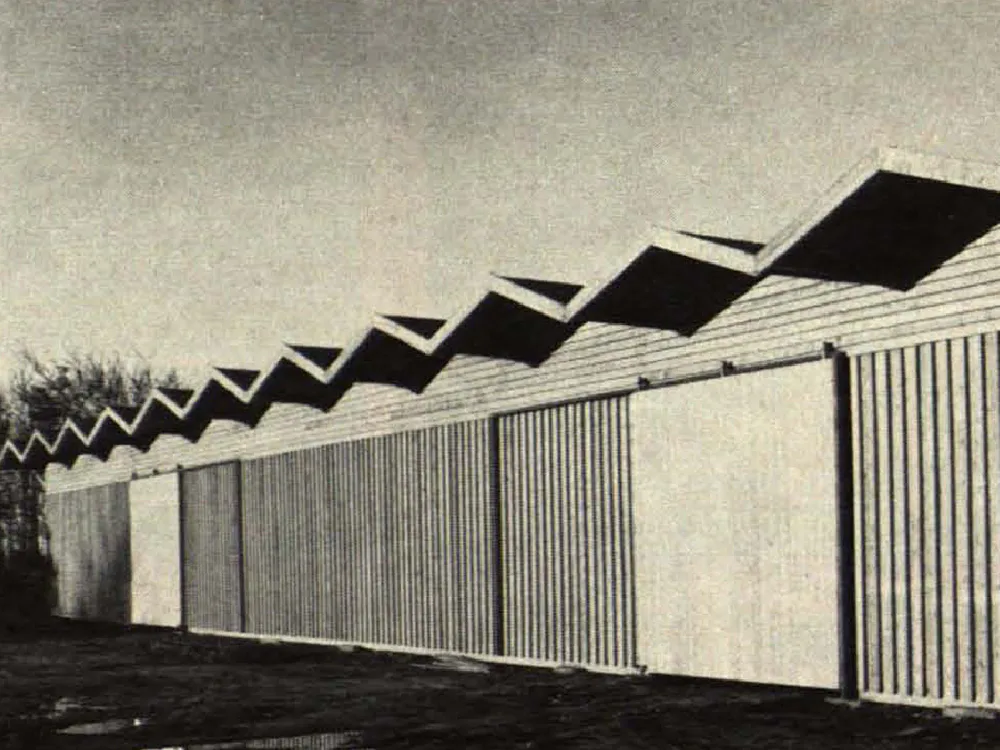 Lagerhallen in Holzkonstruktion