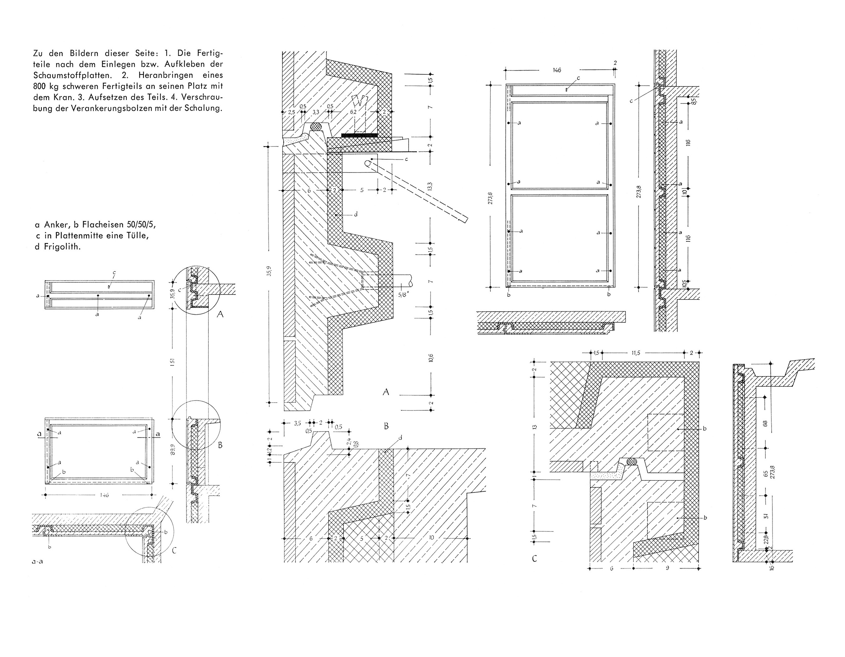 Abb. // Detailschnitte und Ansichten [Anm. d. Red.]