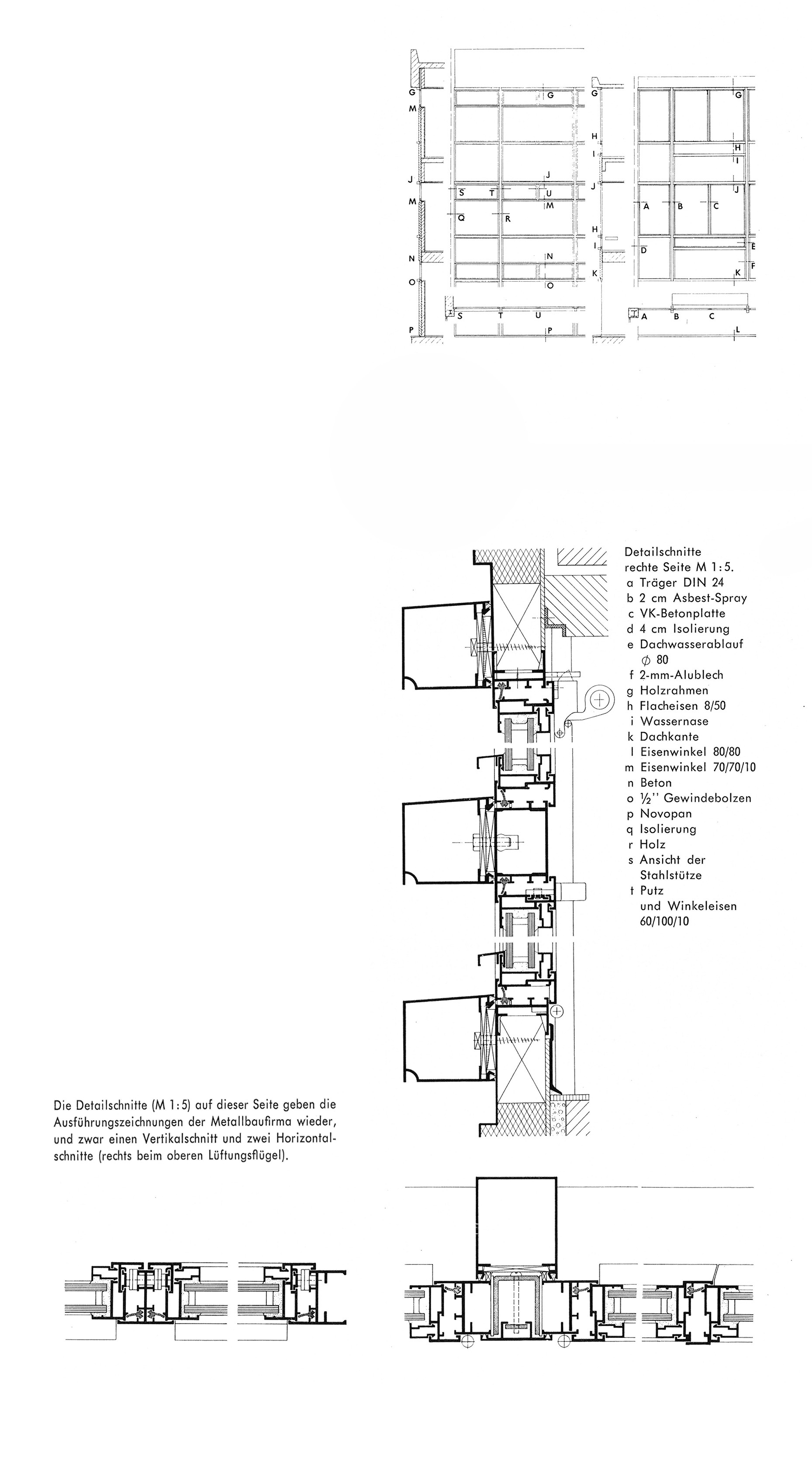 Fassade eines Lichthofes in Aluminiumkonstruktion