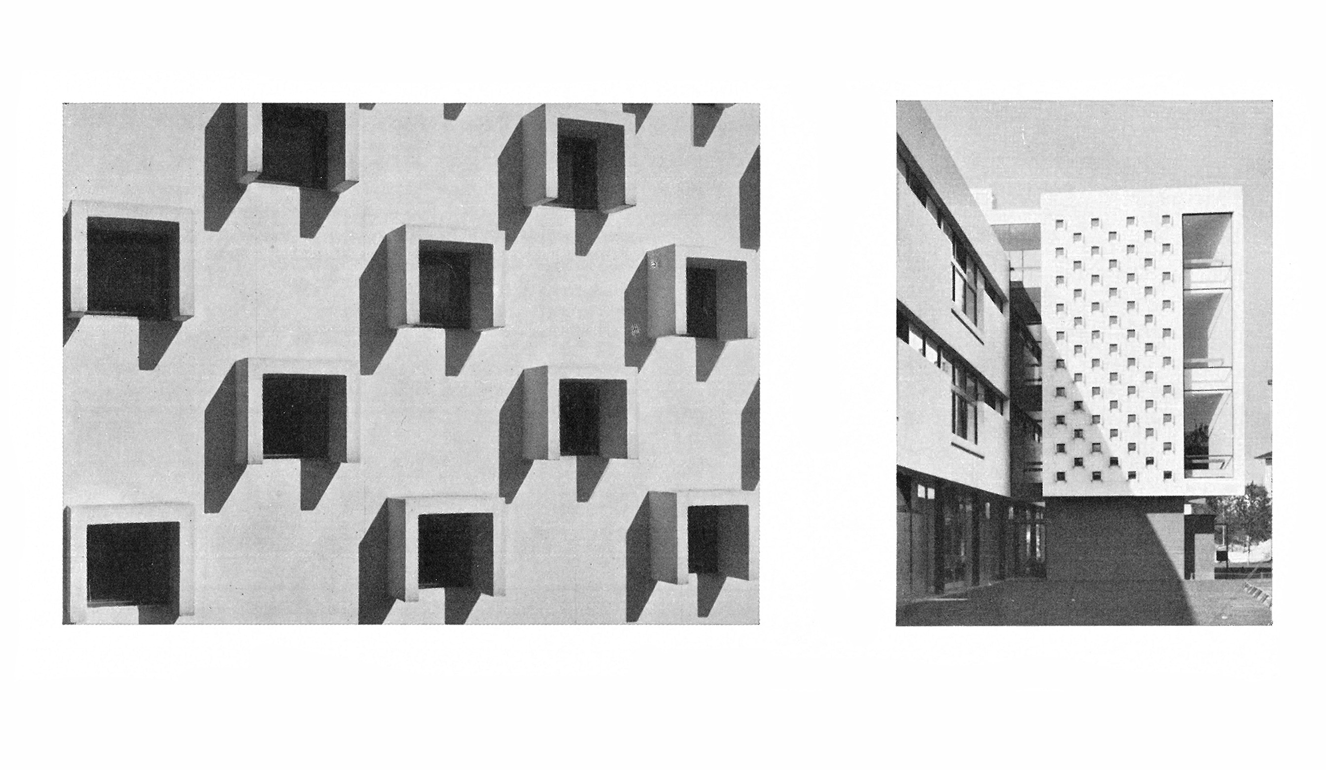 Abb. // Fassadenansicht und -detail Schulbau Wankdorffeld in Bern [Anm. d. Red.]