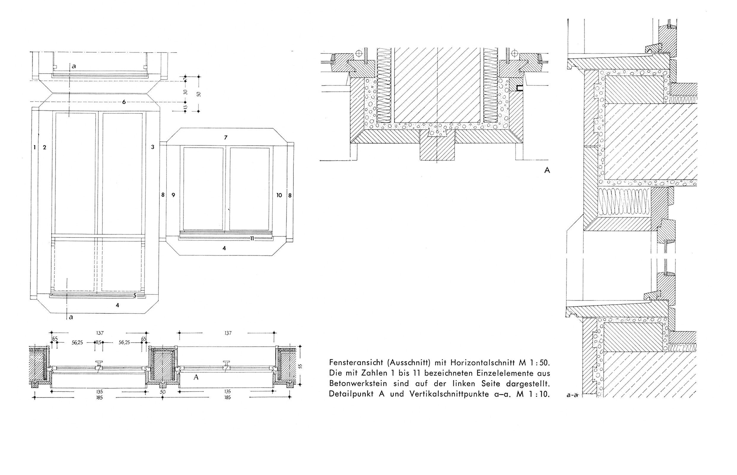 Fenstereinfassung Betonwerksteinelement