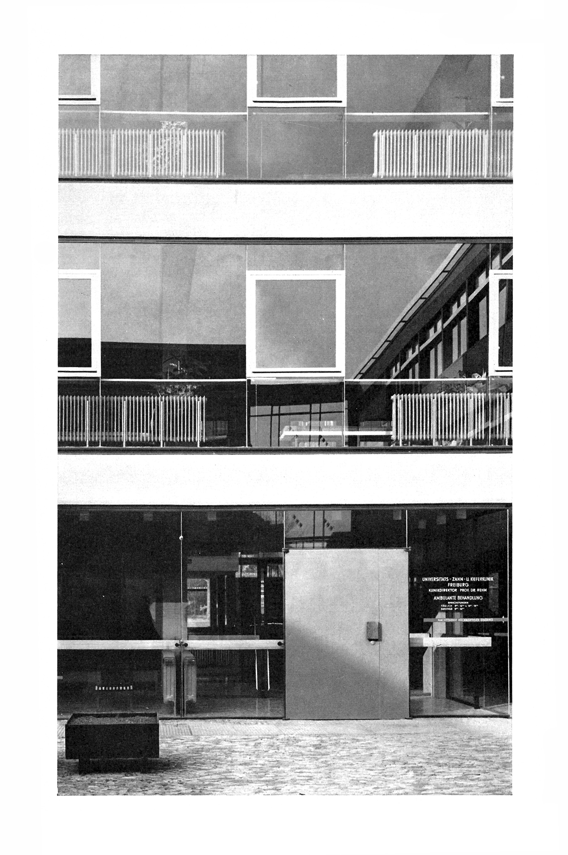 Abb. // Ambulanzbau der Universitäts-Zahn- und Kieferklinik in Freiburg/Breisgau [Anm. d. Red.]