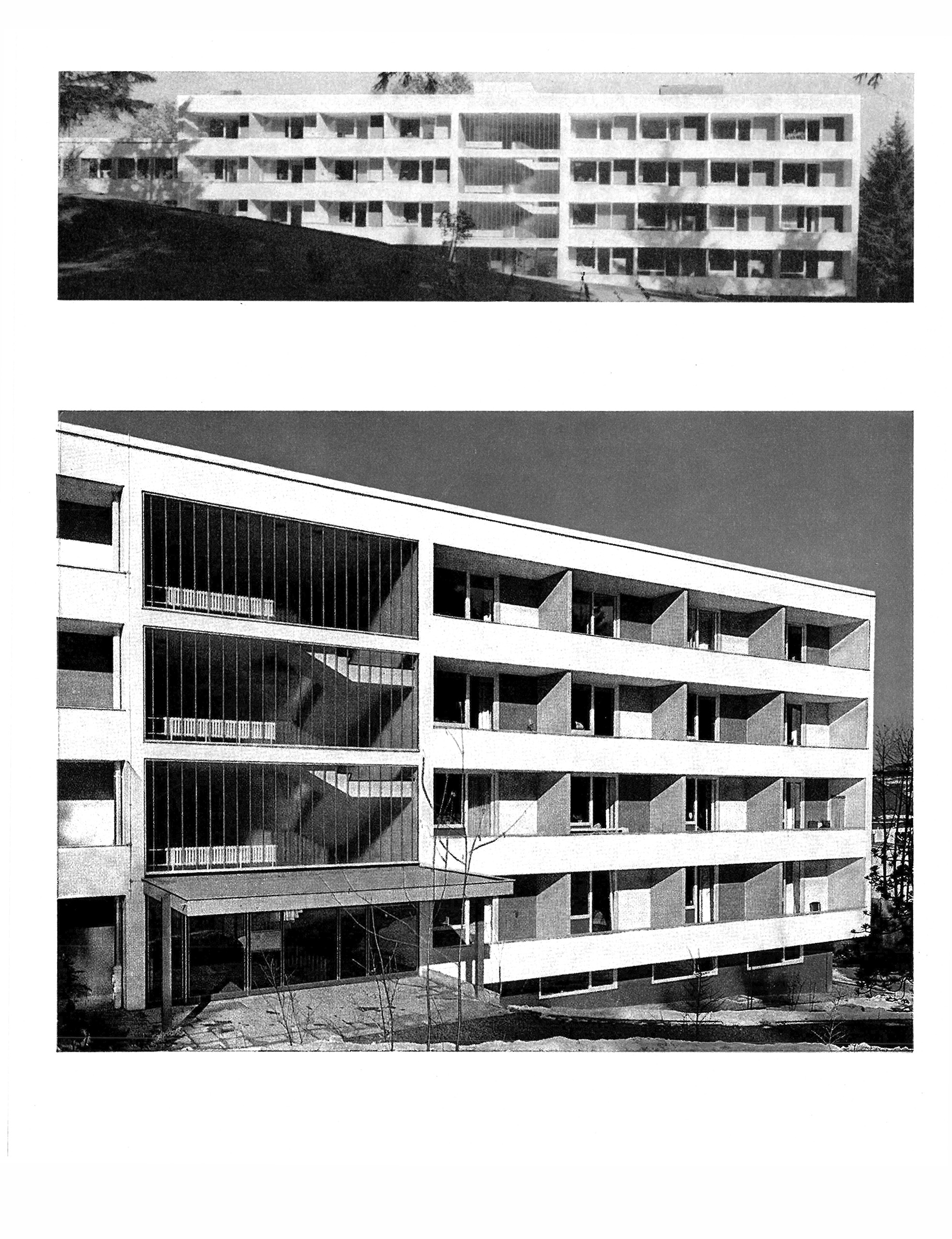 Balkonfronten in Schottensystem