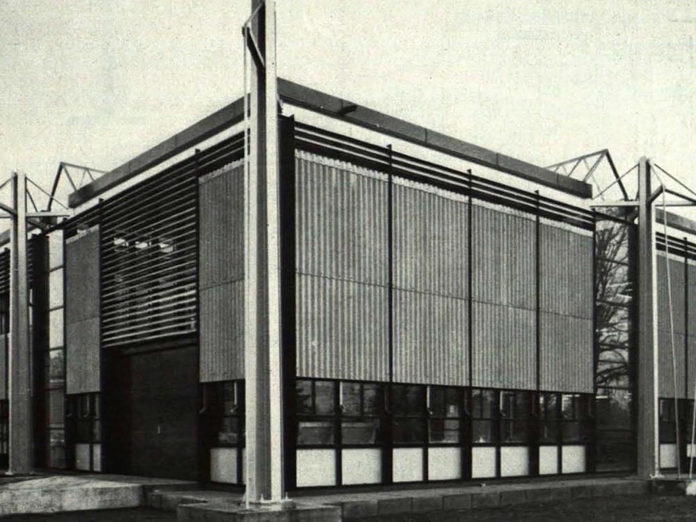 TH-Laboratoriumshalle in Stahlkonstruktion