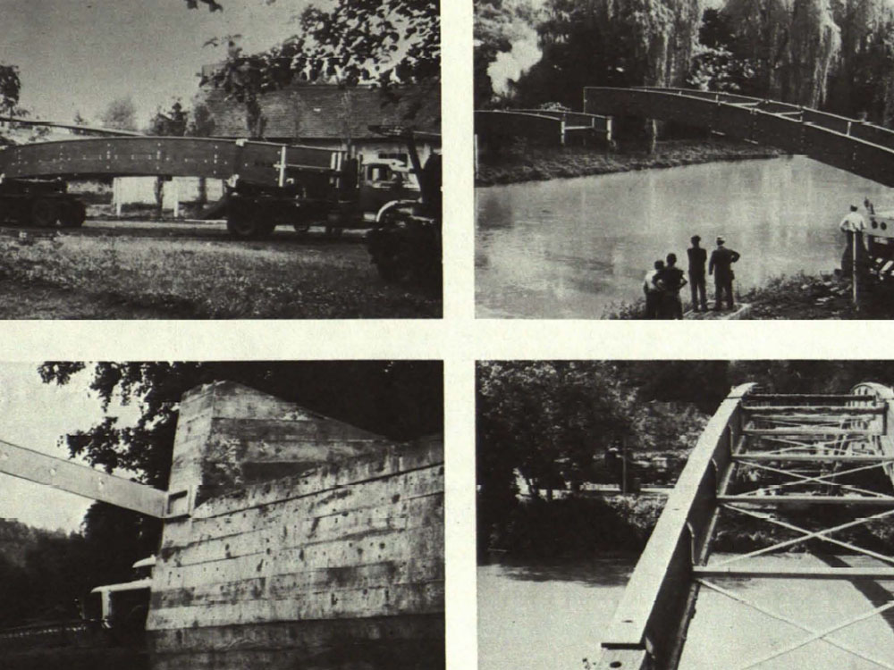 Fußgängerbrücke über den Neckar bei Rottenburg