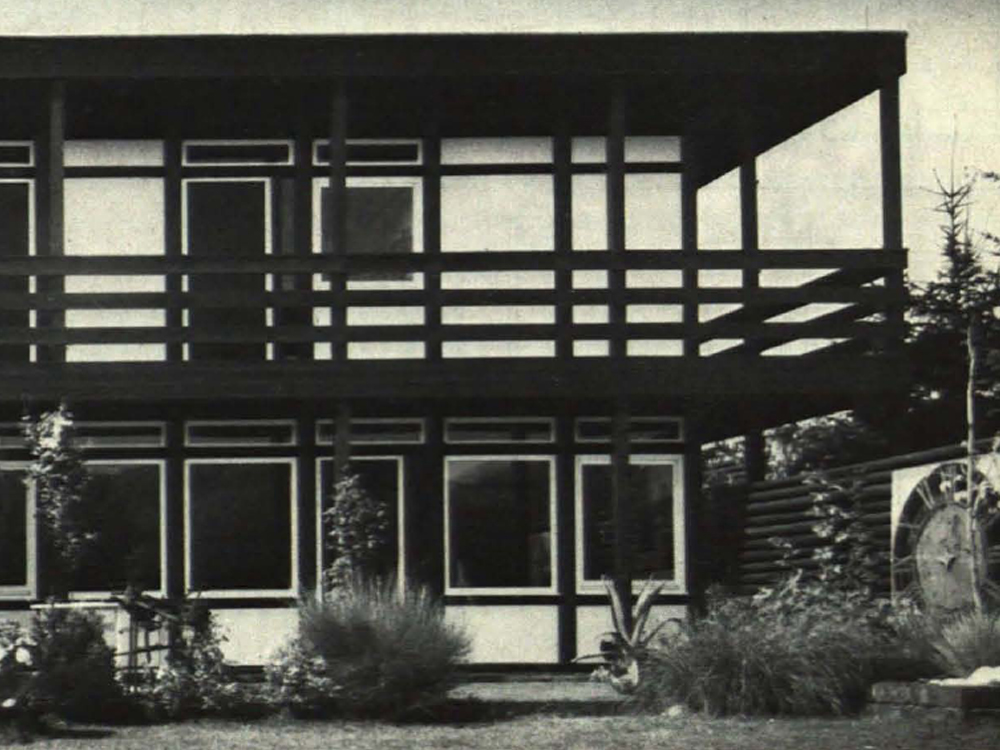 Wohnhaus in Darmstadt in Holzfachwerkkonstruktion