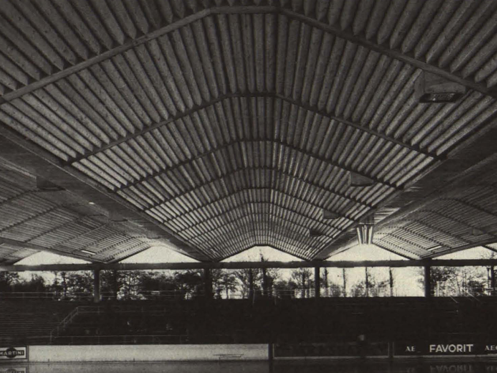 Überdachung des Eisstadions in Dortmund