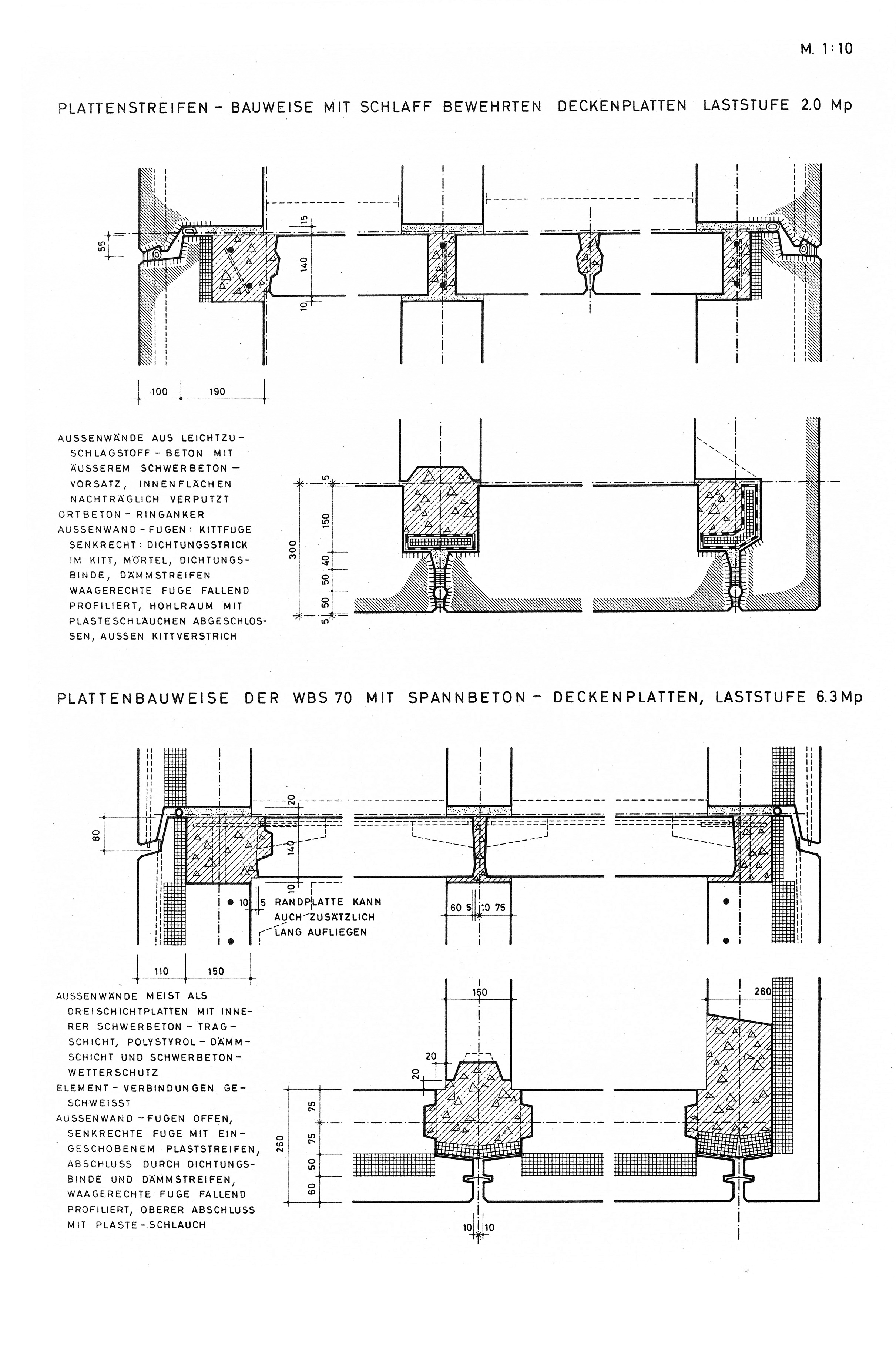 Bild 1.13. // Knotenpunkte von 2 Montage-Wandbausystemen